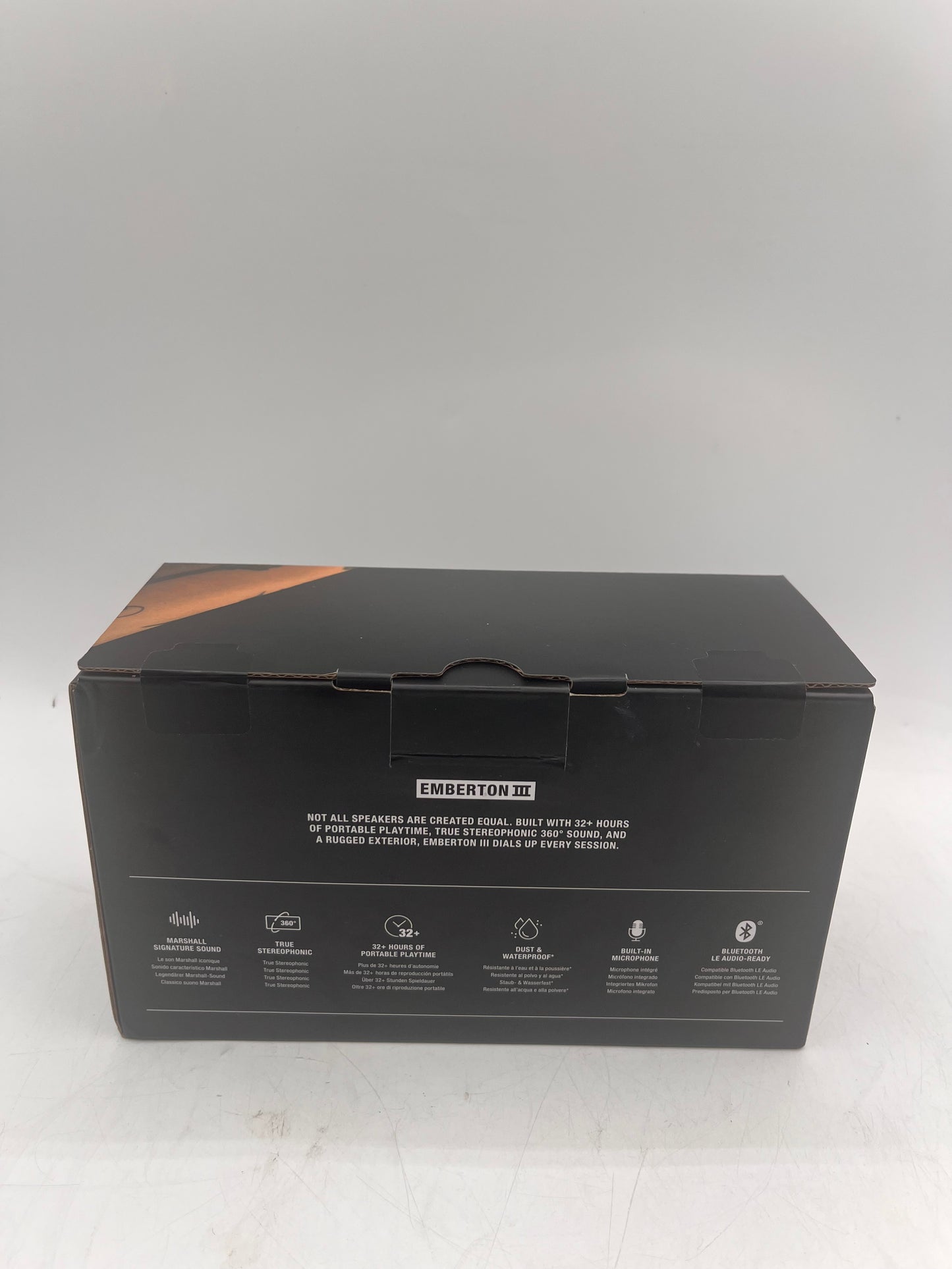 Marshall Emberton III Portable Bluetooth Speaker - Black