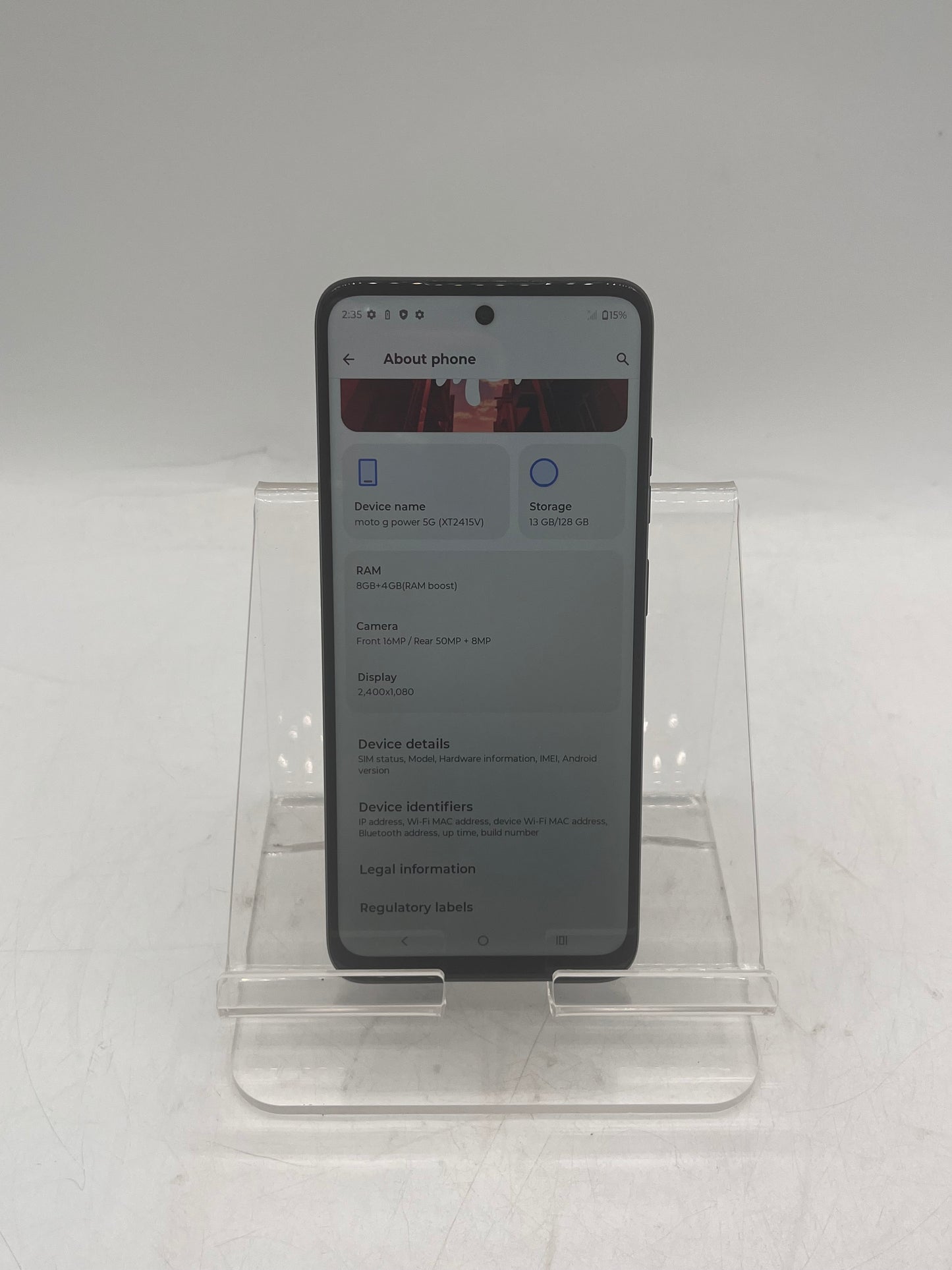 Unlocked Motorola Moto G Power 5G 2024 128GB - Black