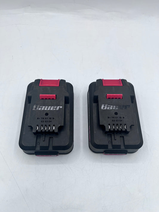 Bauer 2 Pack Bundle of 20V Lithium-Ion Battery Red