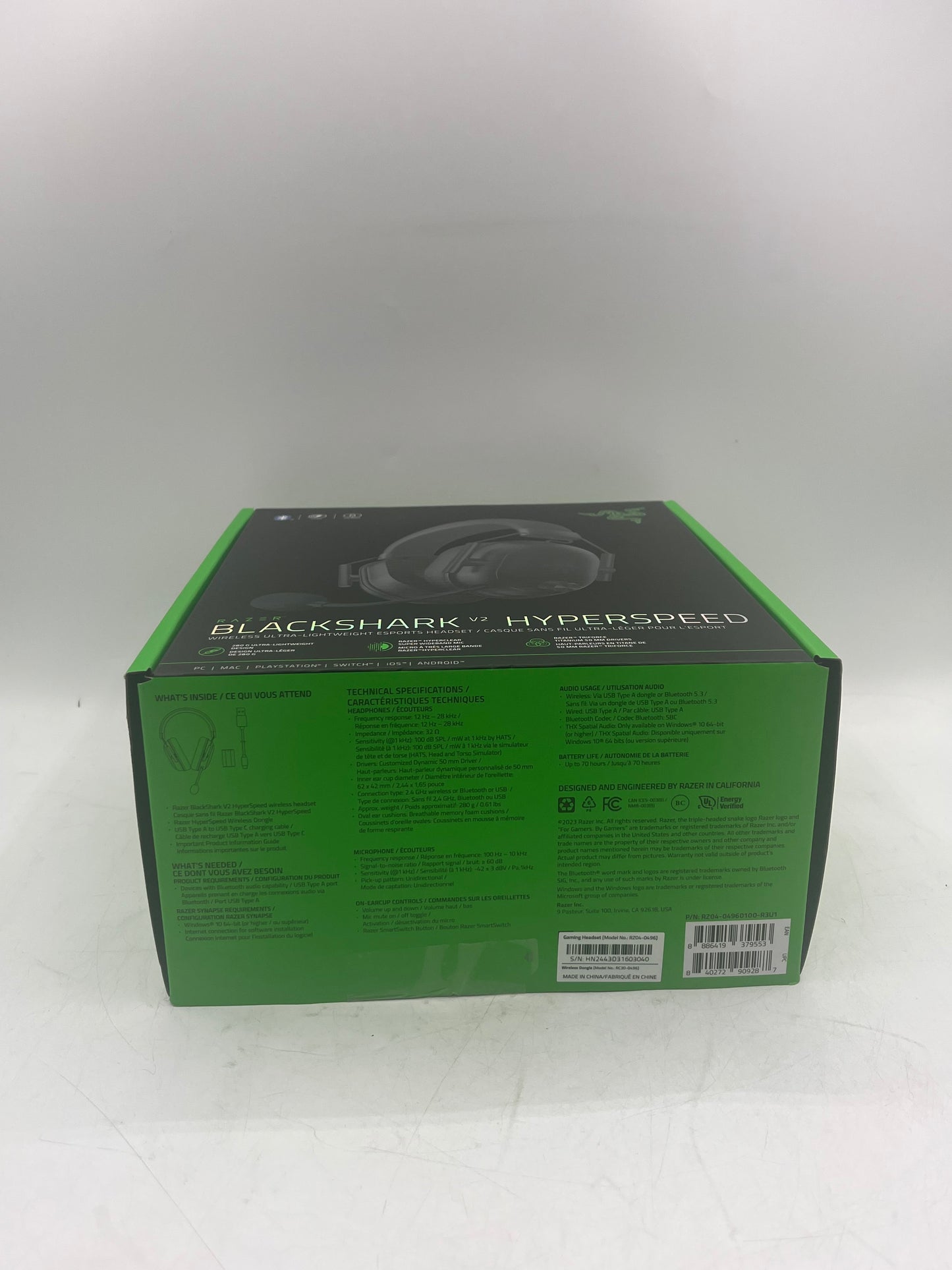 Razer BlackShark V2 HyperSpeed - Wireless Ultra-Light Esports Gaming Headset