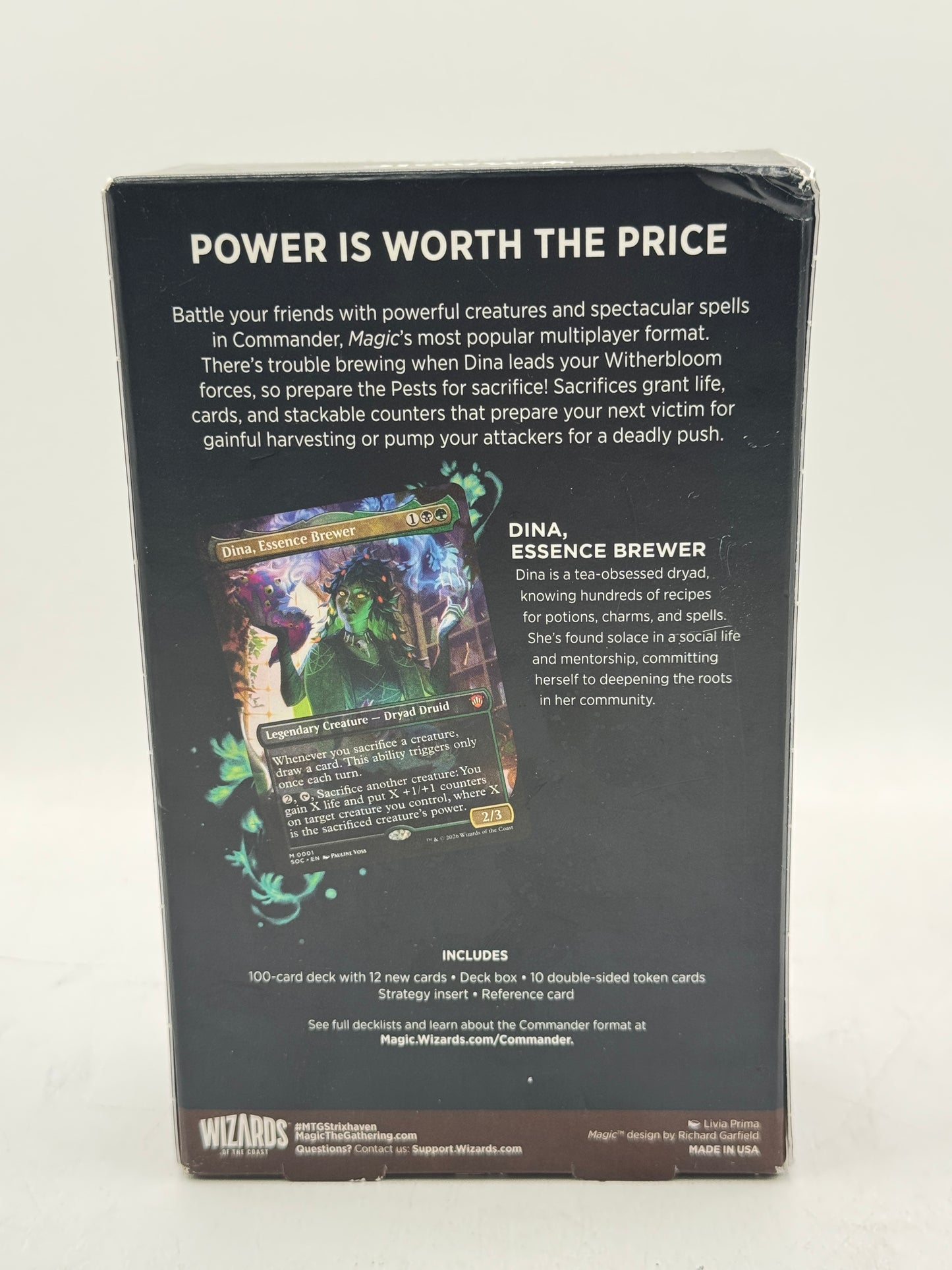 Magic: the Gathering Secrets of Strixhaven Commander Deck Witherbloom Pestilence