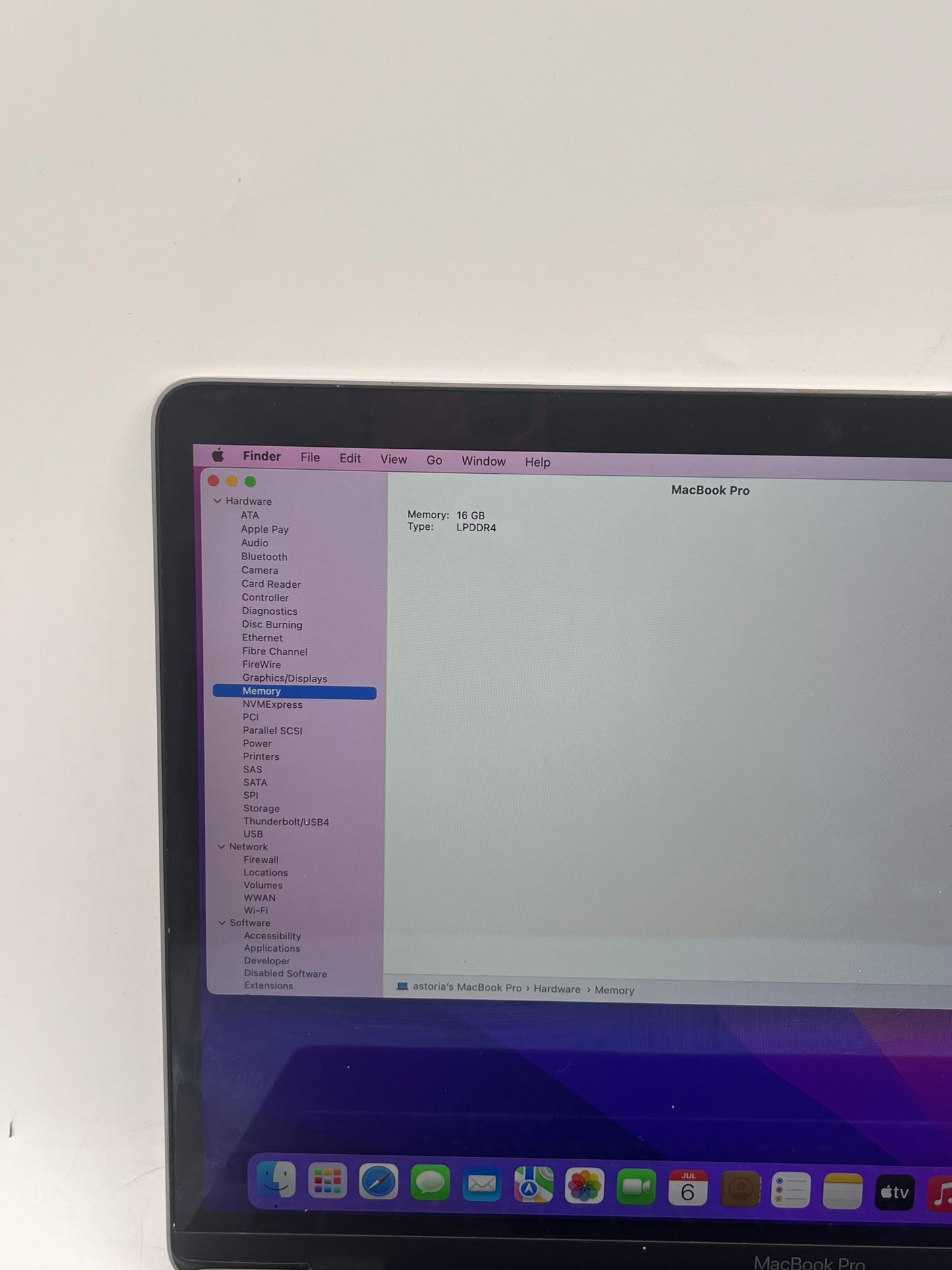 2020 Apple MacBook Pro 13" M1 8GB 256GB A2338 MYD82LL/A Space Gray