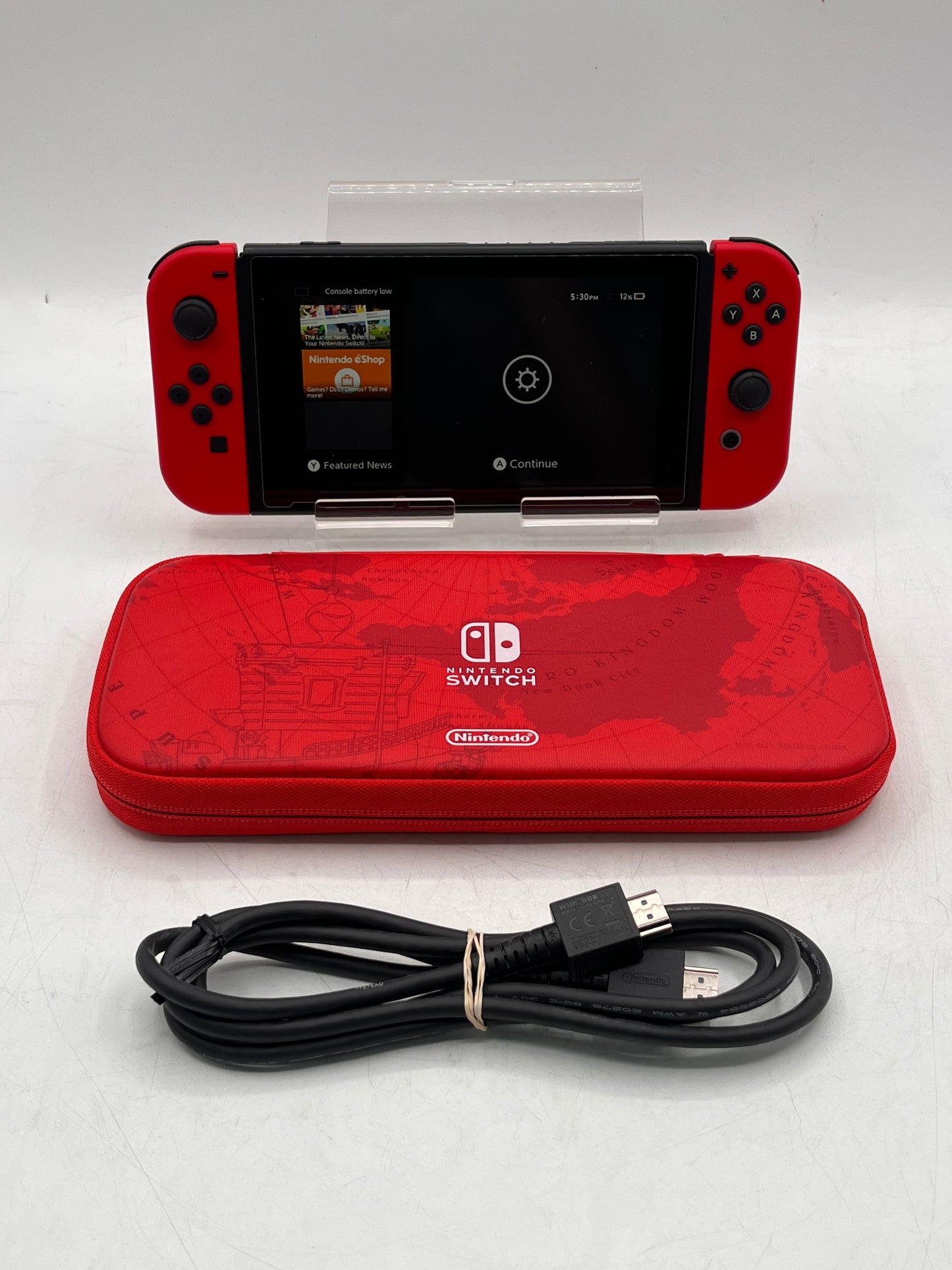 Nintendo Switch (HAC-001) 2017 Console 32GB Black w/ Red Joycons