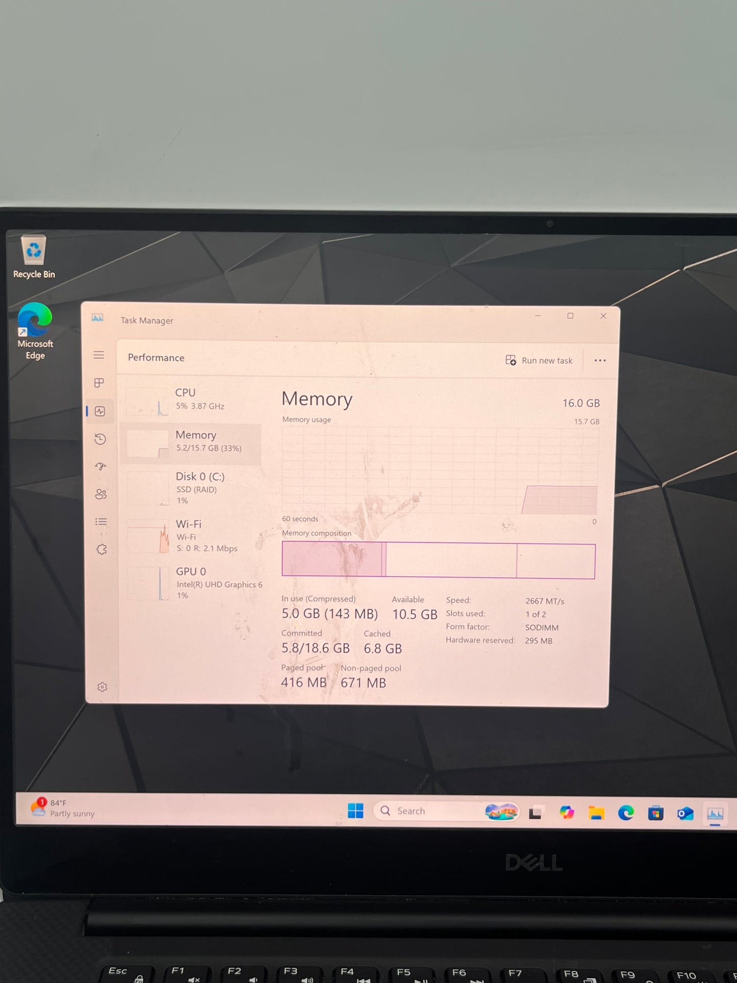 Dell Precision 5540 14-inch Core i7 Laptop 16GB 512GB Silver