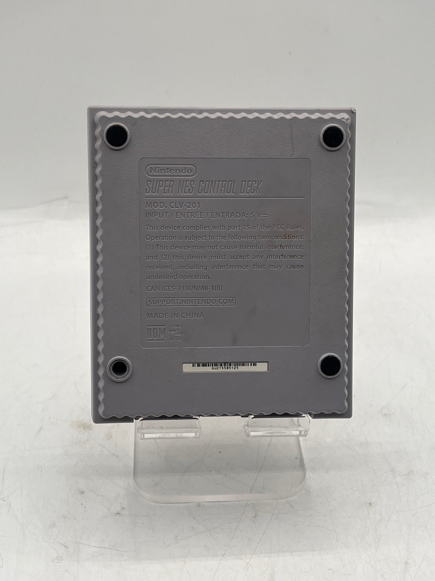Nintendo Super NES Control Deck CLV-201 Video Game System Silver