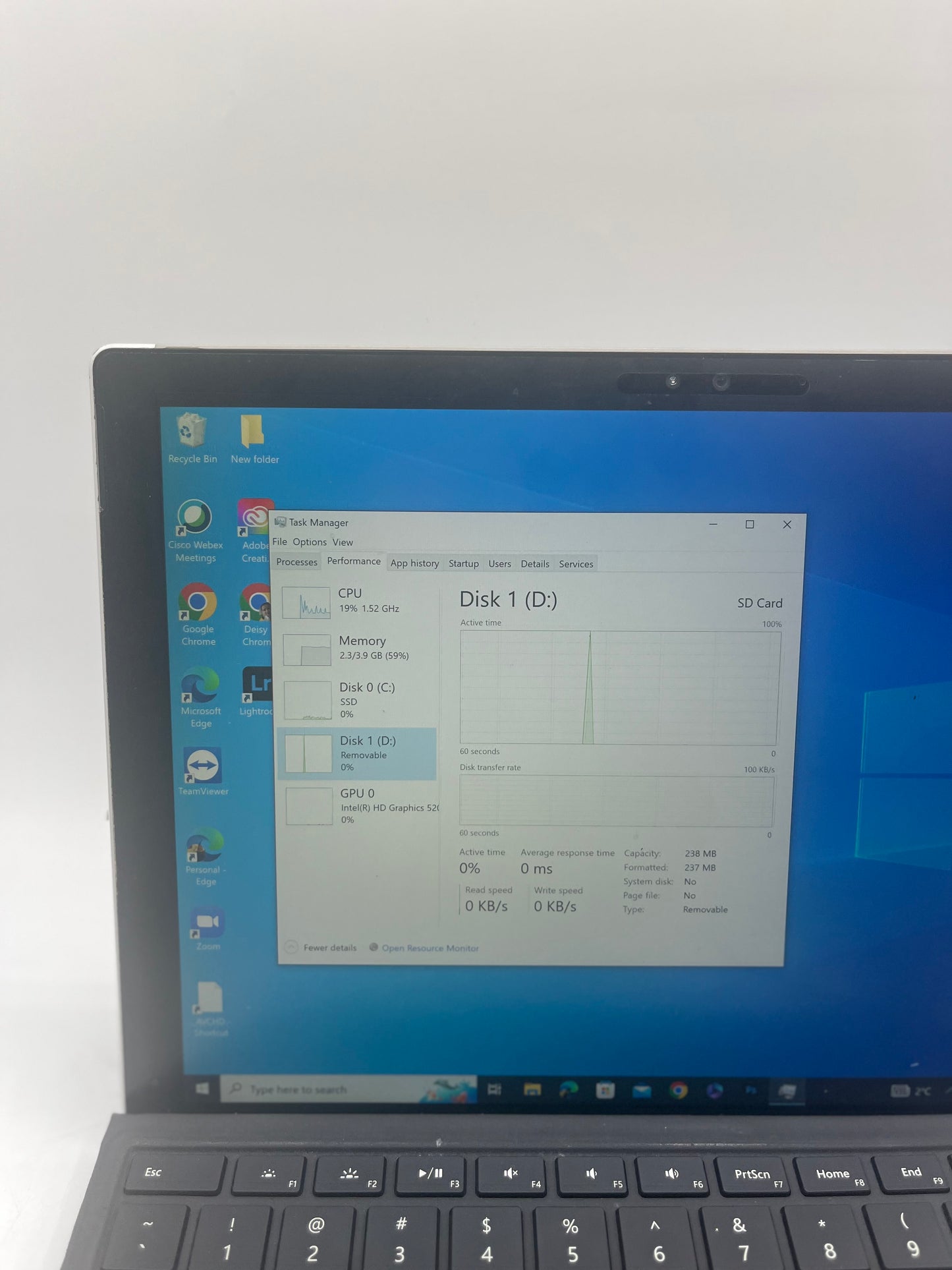 Microsoft Surface Pro 4 1724 Core i5-6300U 4GB 128GB Black Free Shipping