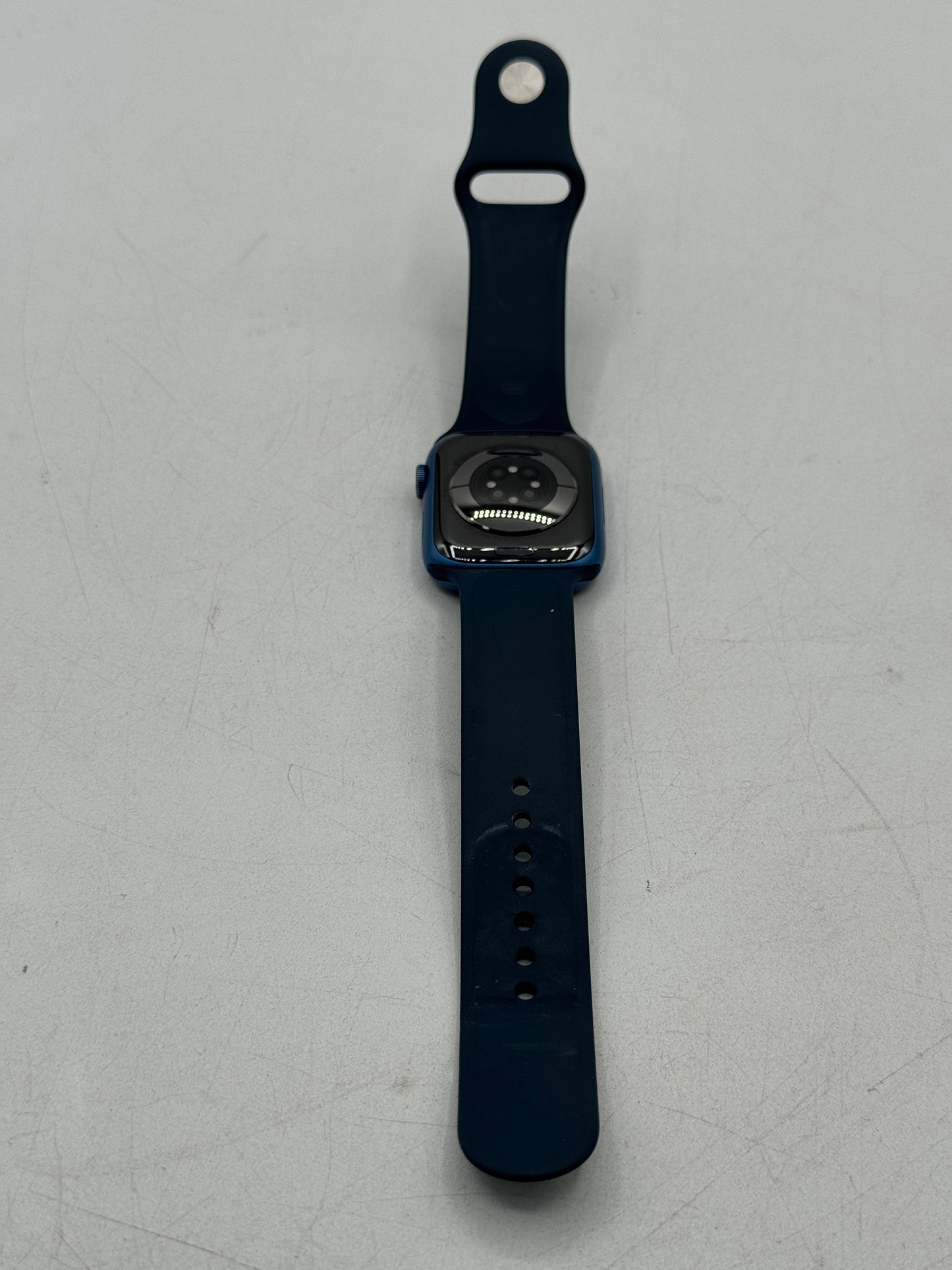 Unlocked Apple Watch Series 7 45MM A2476 Aluminum Blue w/ Charger Free Shipping