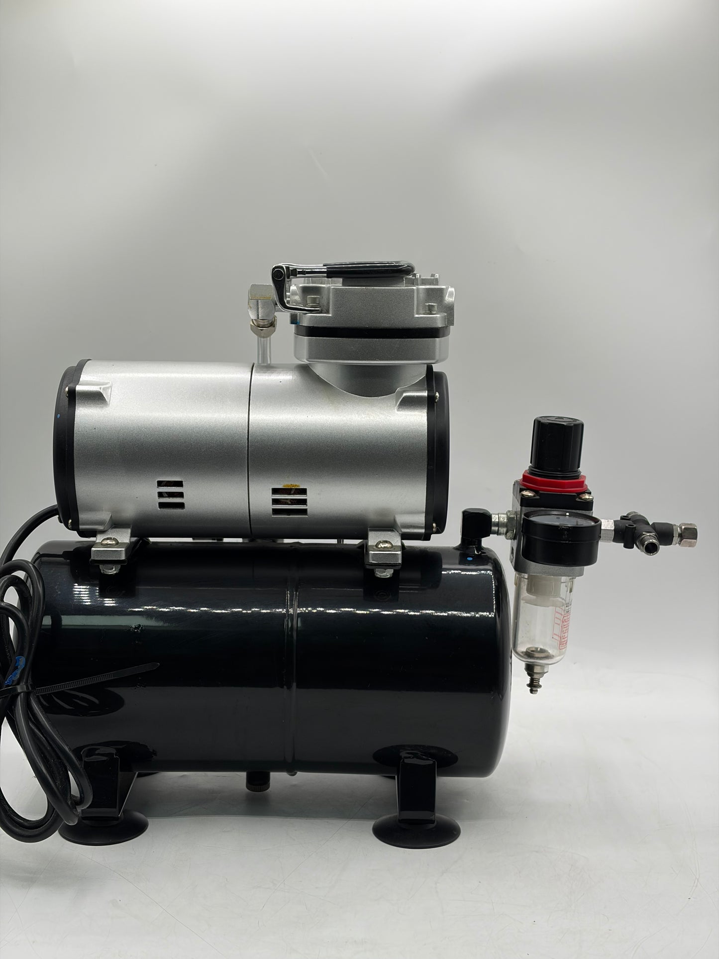 Timbertech AS-186 Piston Type 125W High-Performance Airbrush Compressor