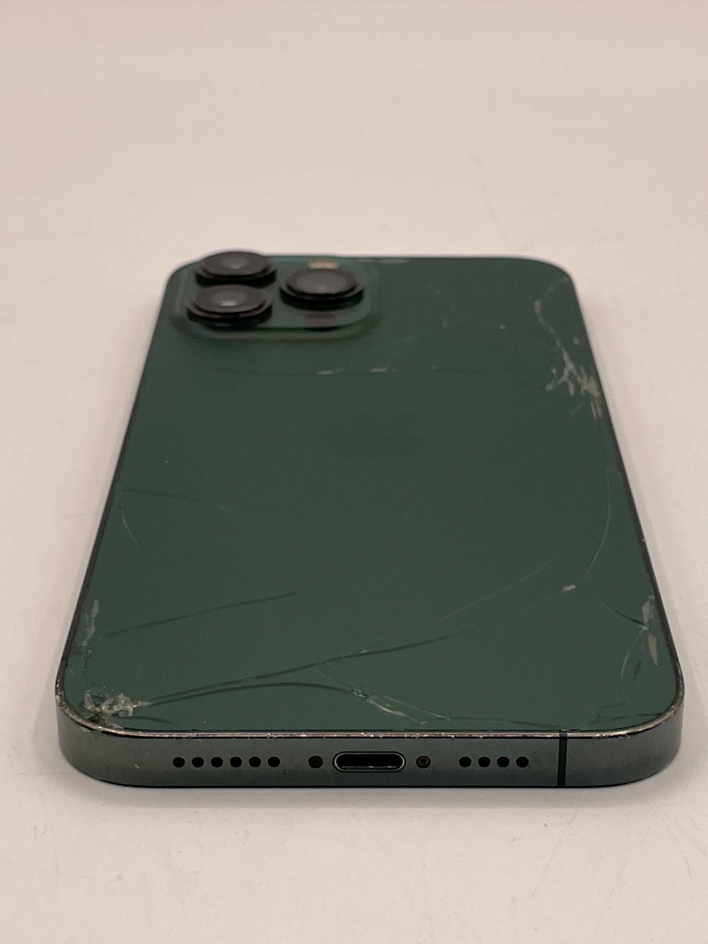 Apple iPhone 13 Pro Max 128GB Unlocked - Green - Cracked Back 87% Battery