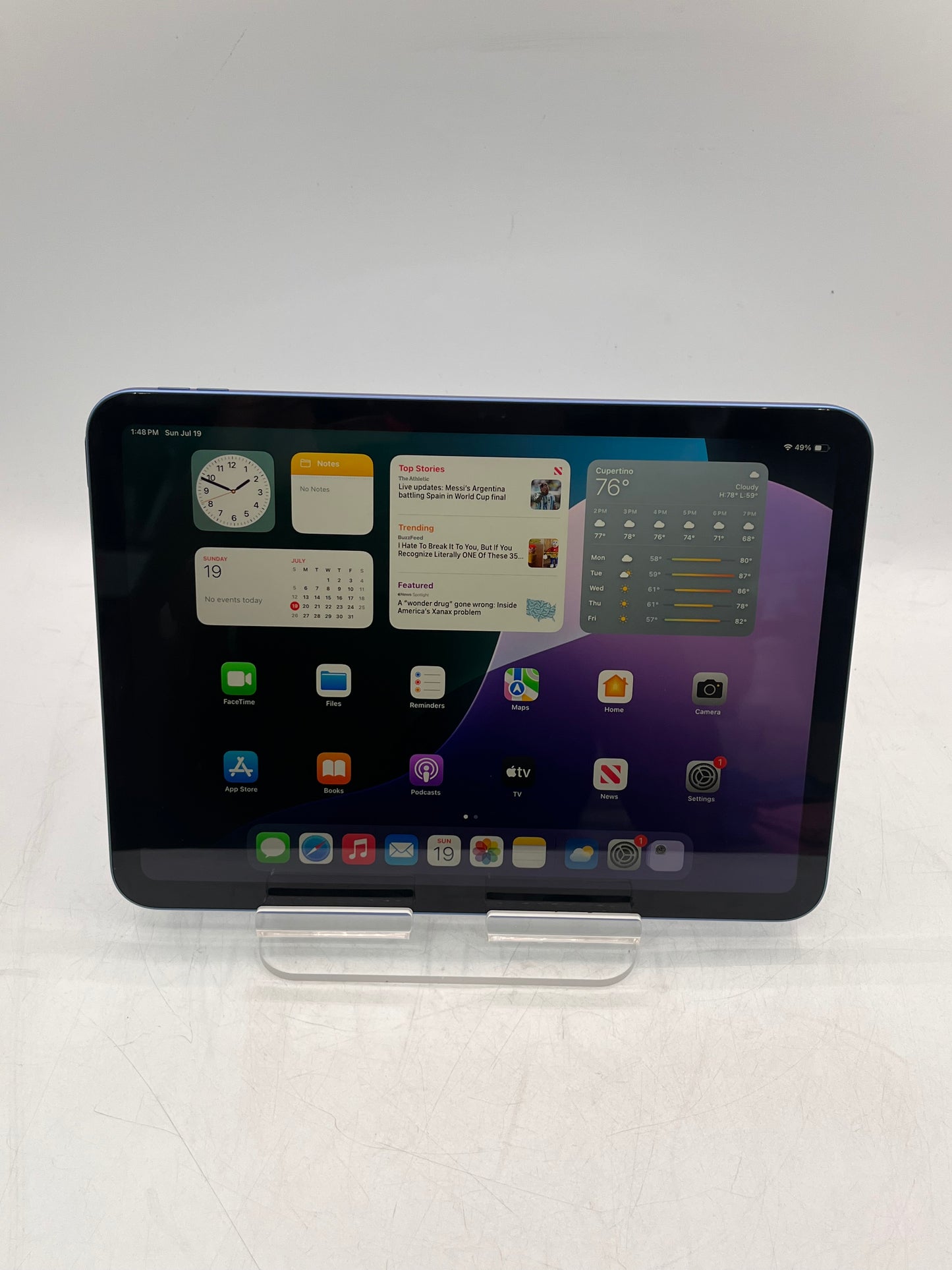 2025 Apple iPad A16 A3354 MD4A4LL/A 128GB Wi-Fi Only Tablet - Blue