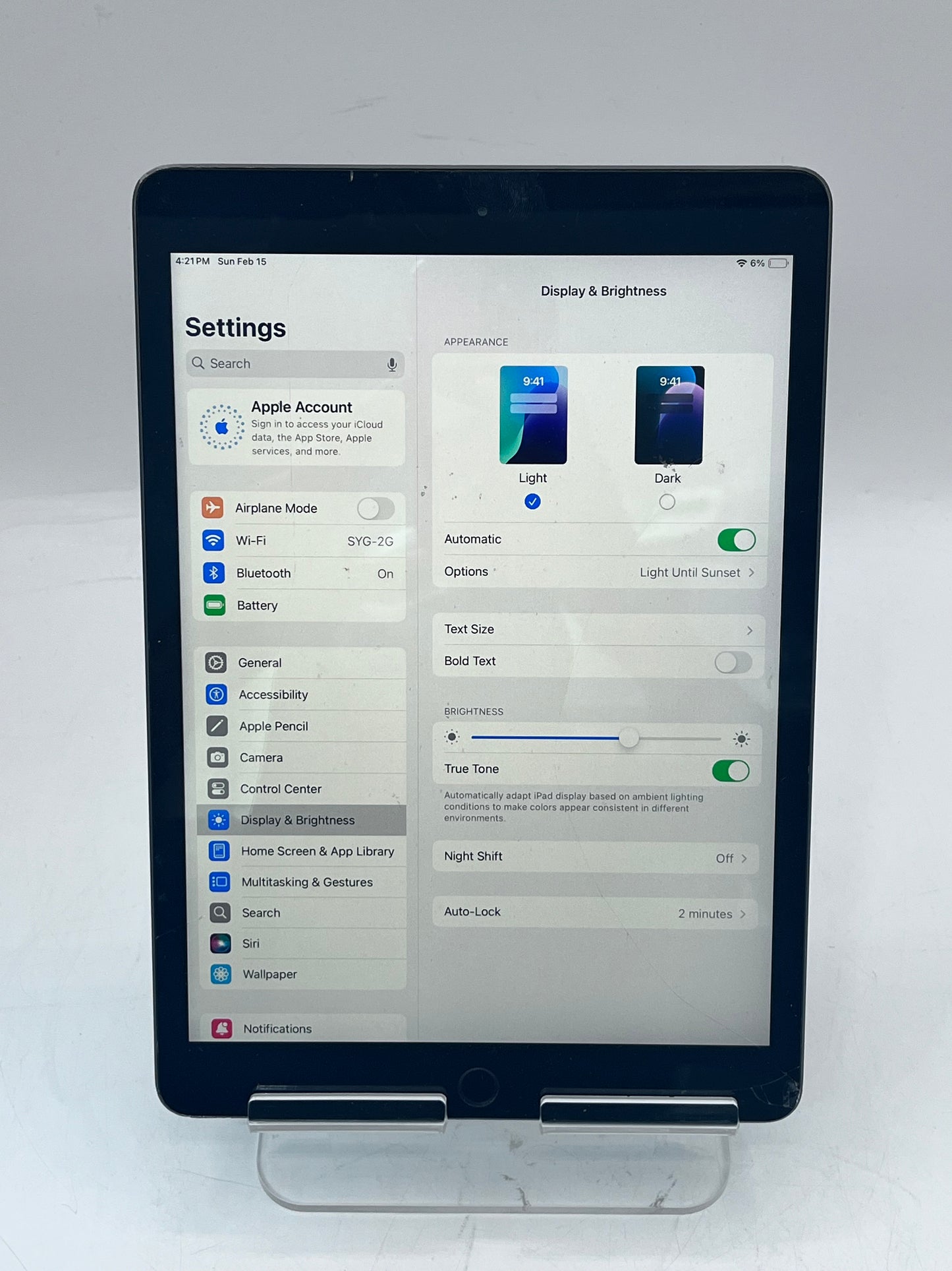 Apple iPad 8th Gen 32GB Wi-Fi Only A2270 MYL92LL/A Space Gray