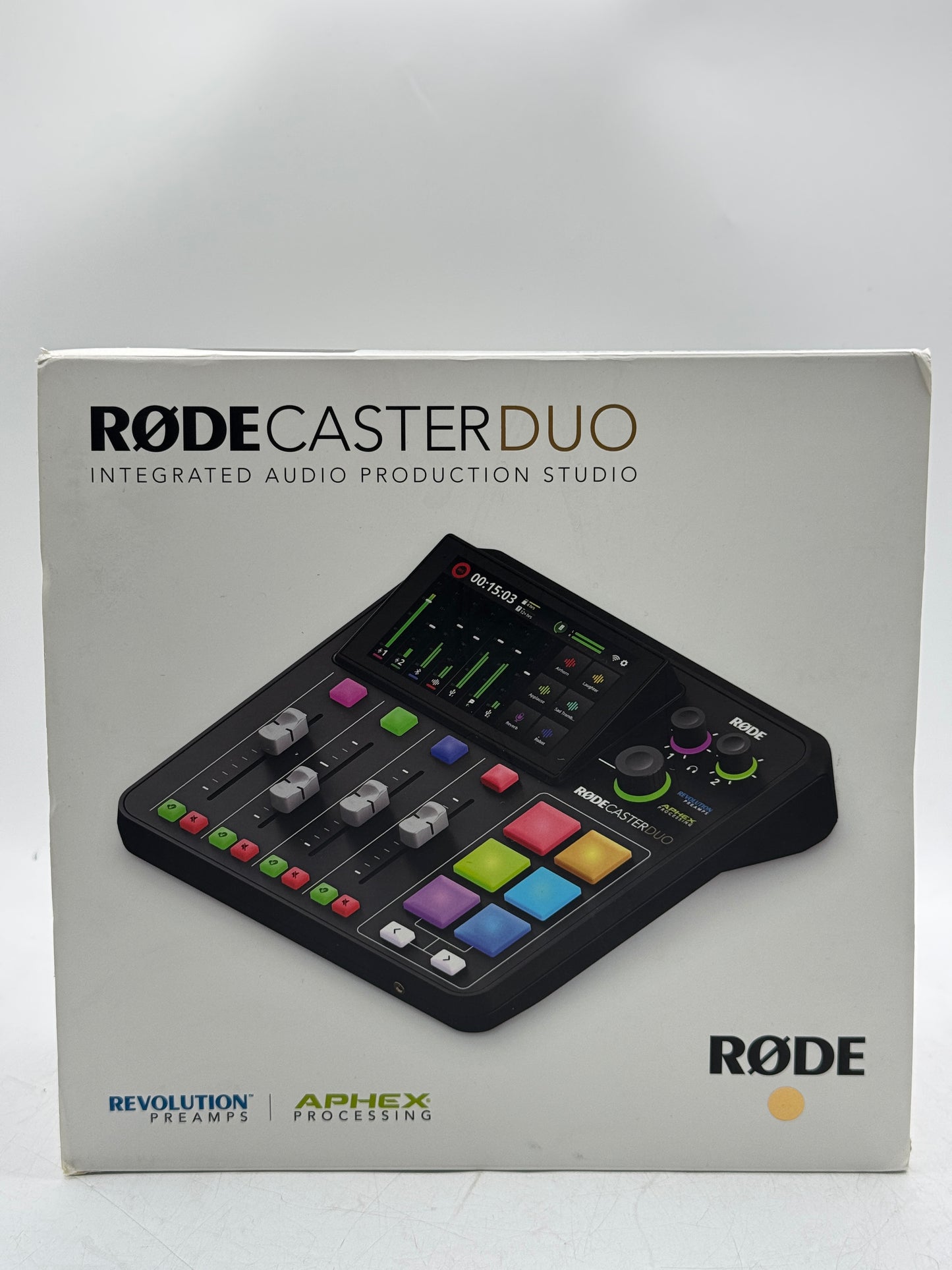 RODE RODECaster Duo Integrated Audio Production Studio Streaming Mixer Free S/H NEW!
