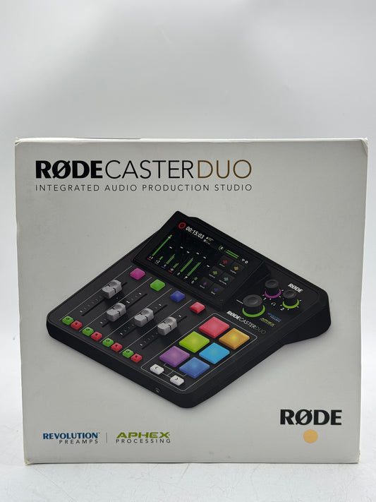RODE RODECaster Duo Integrated Audio Production Studio Streaming Mixer Free S/H NEW!