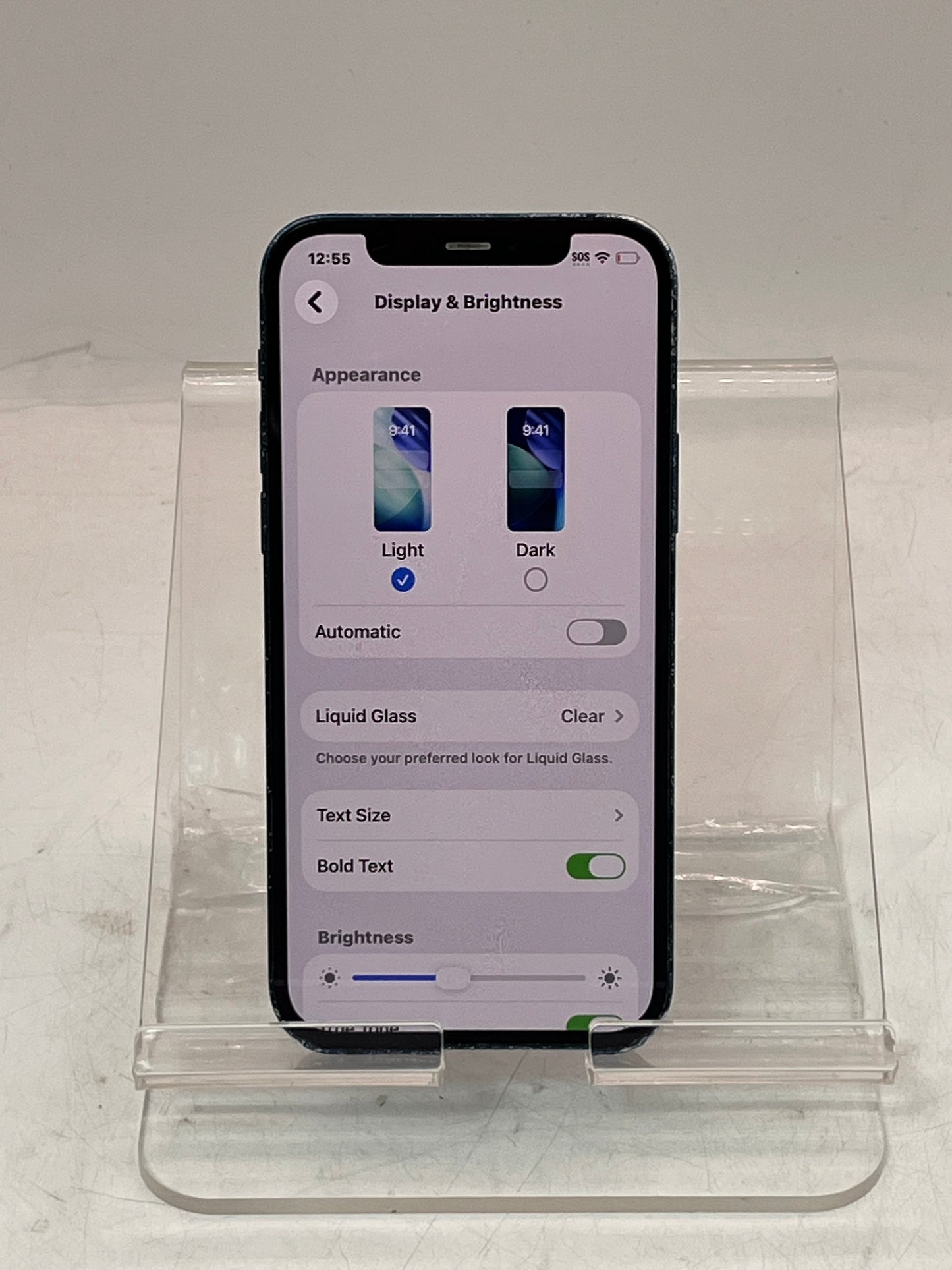 Unlocked Apple iPhone 12 NGFJ3LL/A A2172 256GB Blue BROKEN