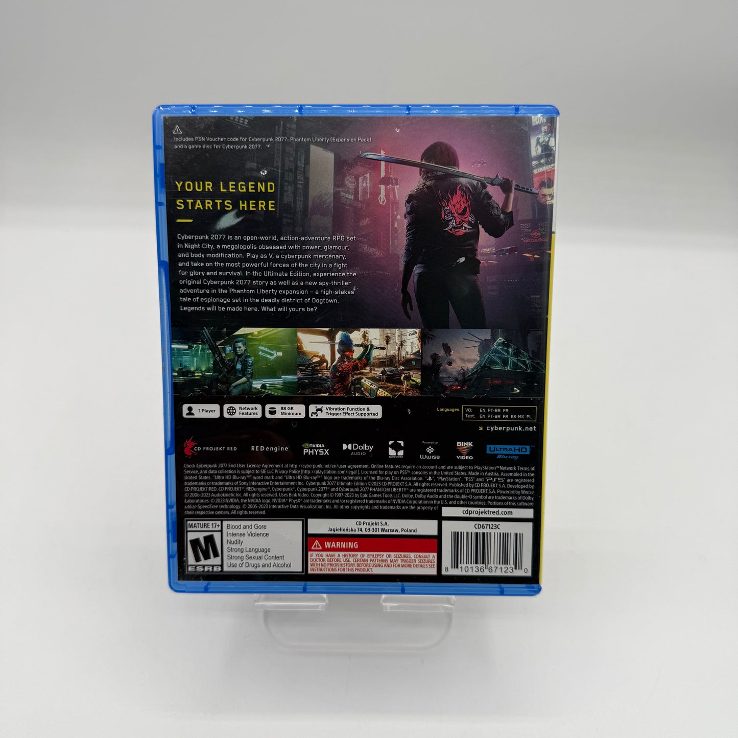 Playstation 5 Cyberpunk 2077: Ultimate Edition Video Game - Used