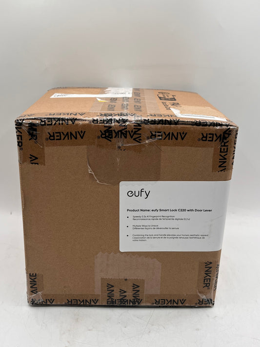 eufy Smart Lock C220 with Door Lever Wi-Fi Fingerprint Keyless Entry Door Lock NEW