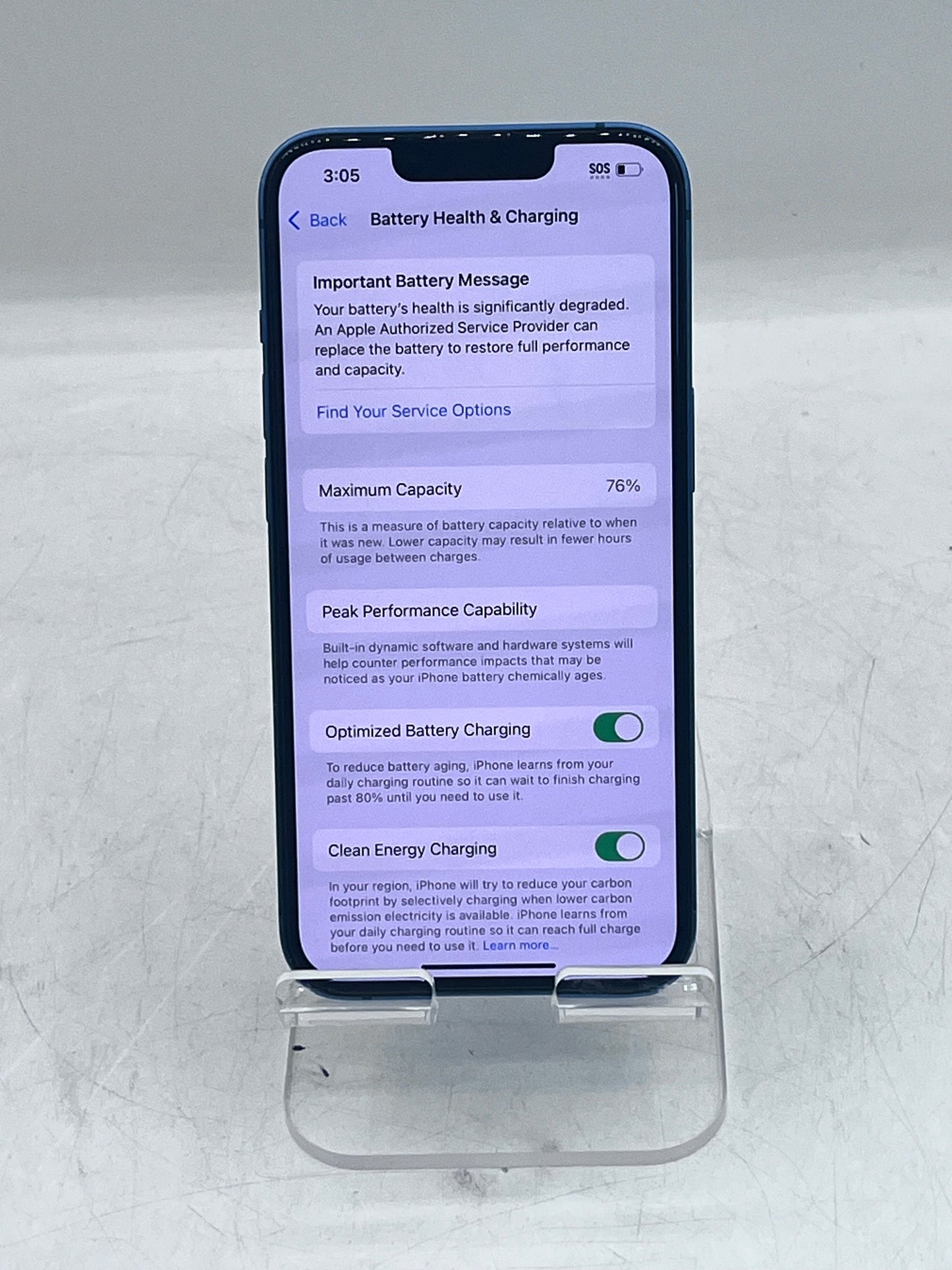 Apple iPhone 13 ML9C3LL/A A2482 128GB A15 Bionic, Unlocked - Blue