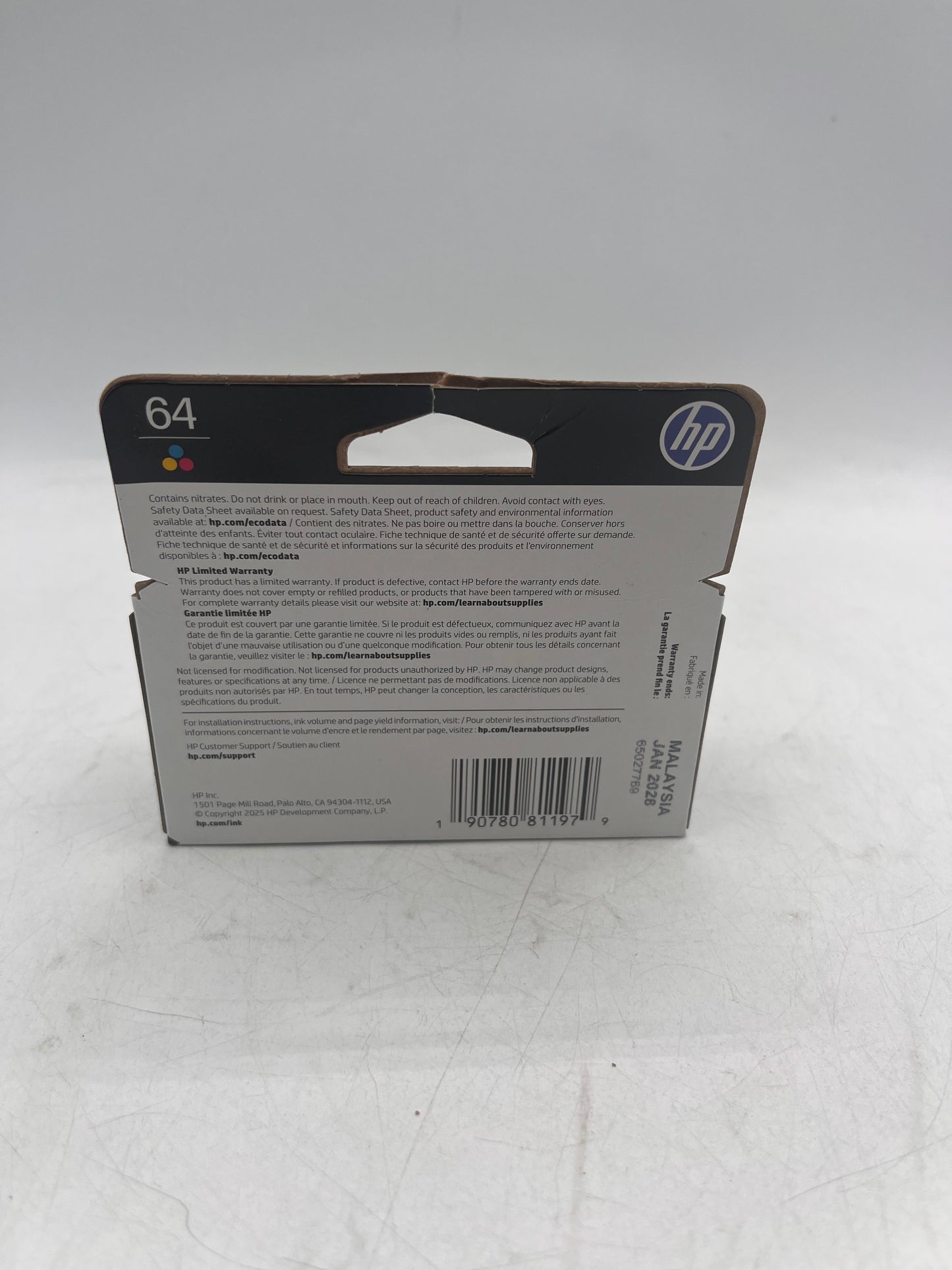HP 64 Printer Toner & Ink Multi-Colored