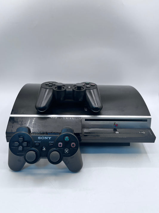 Sony PlayStation 3 PS3 Fat CECHP01 Console Bundle With 2 Original Controllers