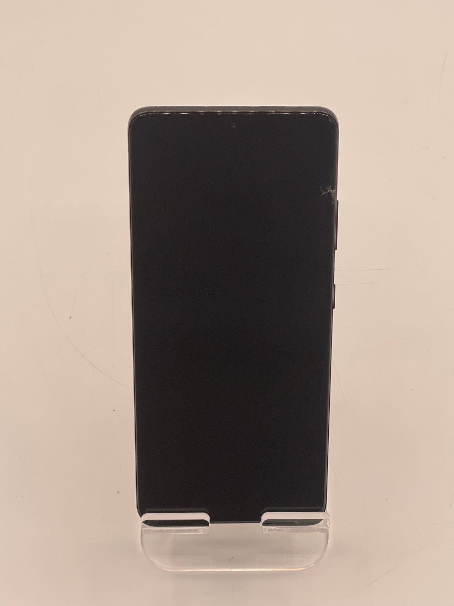 Unlocked Samsung Galaxy S21 Ultra 5G 128GB G998U Phantom Silver Cracked Screen