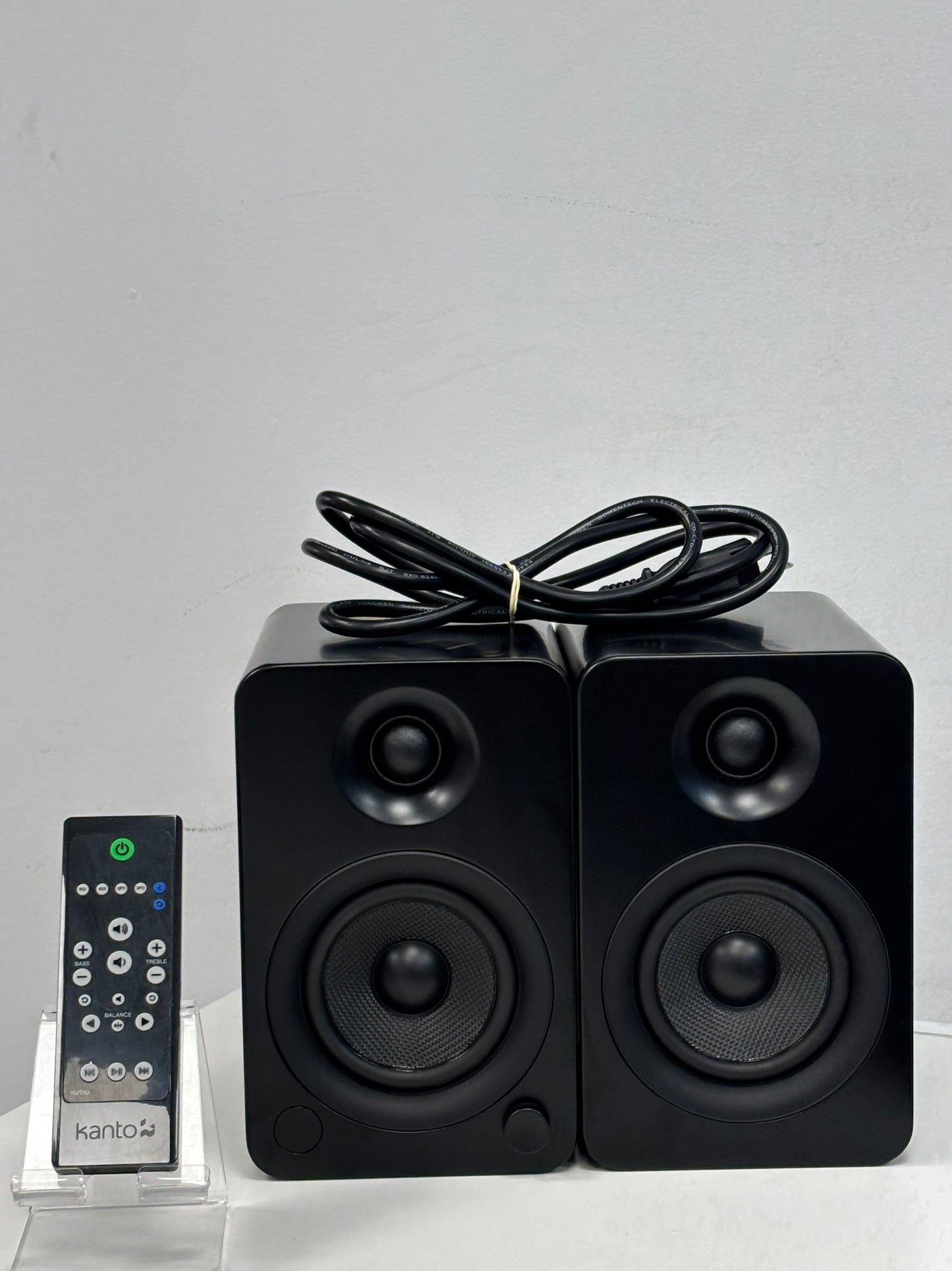 Kanto YU4 Powered Speakers With Bluetooth, Black