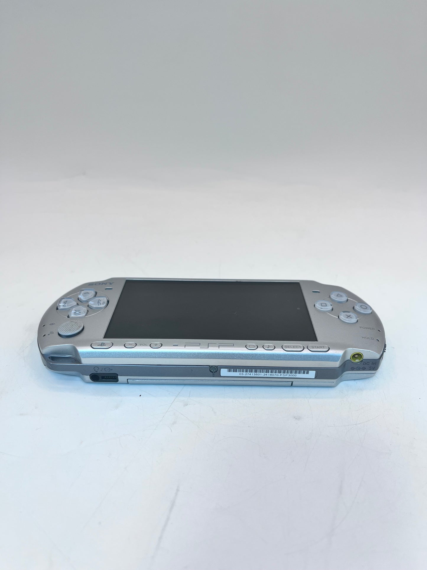 Sony PSP 3000 Silver Video Game System w/ Charger Tested Free Shipping