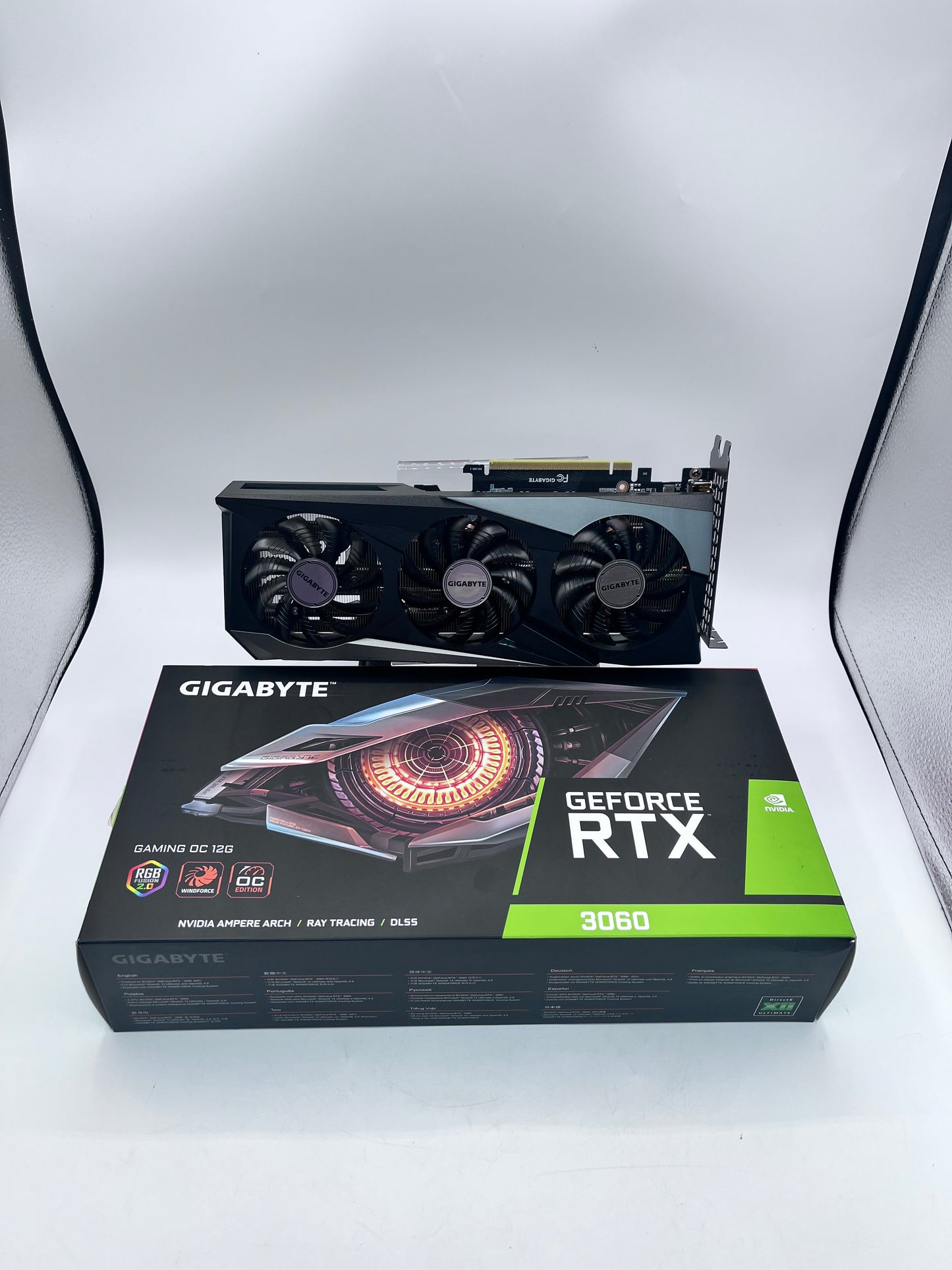 GIGABYTE NVIDIA GeForce RTX 3060 12GB GDDR6 Graphics Card, 3-Fan Cooling System