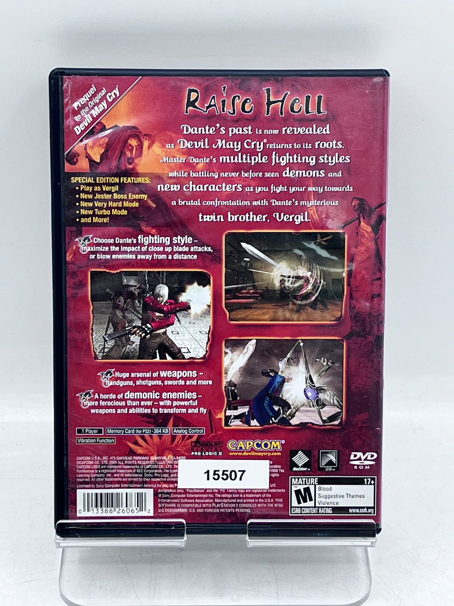 Devil May Cry 3 Greatest Hits Edition Playstation 2 PS2 Video Game - Free Shipping