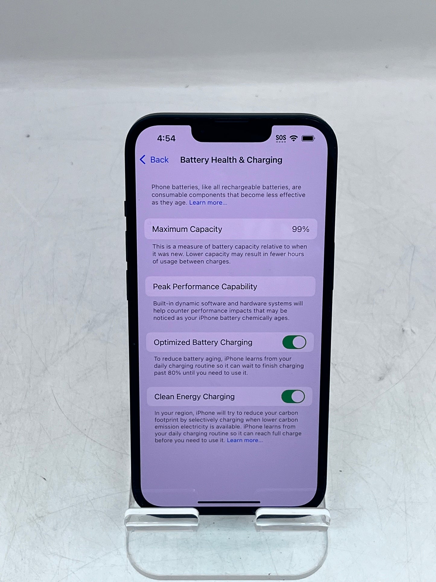 Apple iPhone 13  A2482 MLA23LL/A  128GB  Unlocked  A15 Bionic Chip  - Blue 99% Batt Health