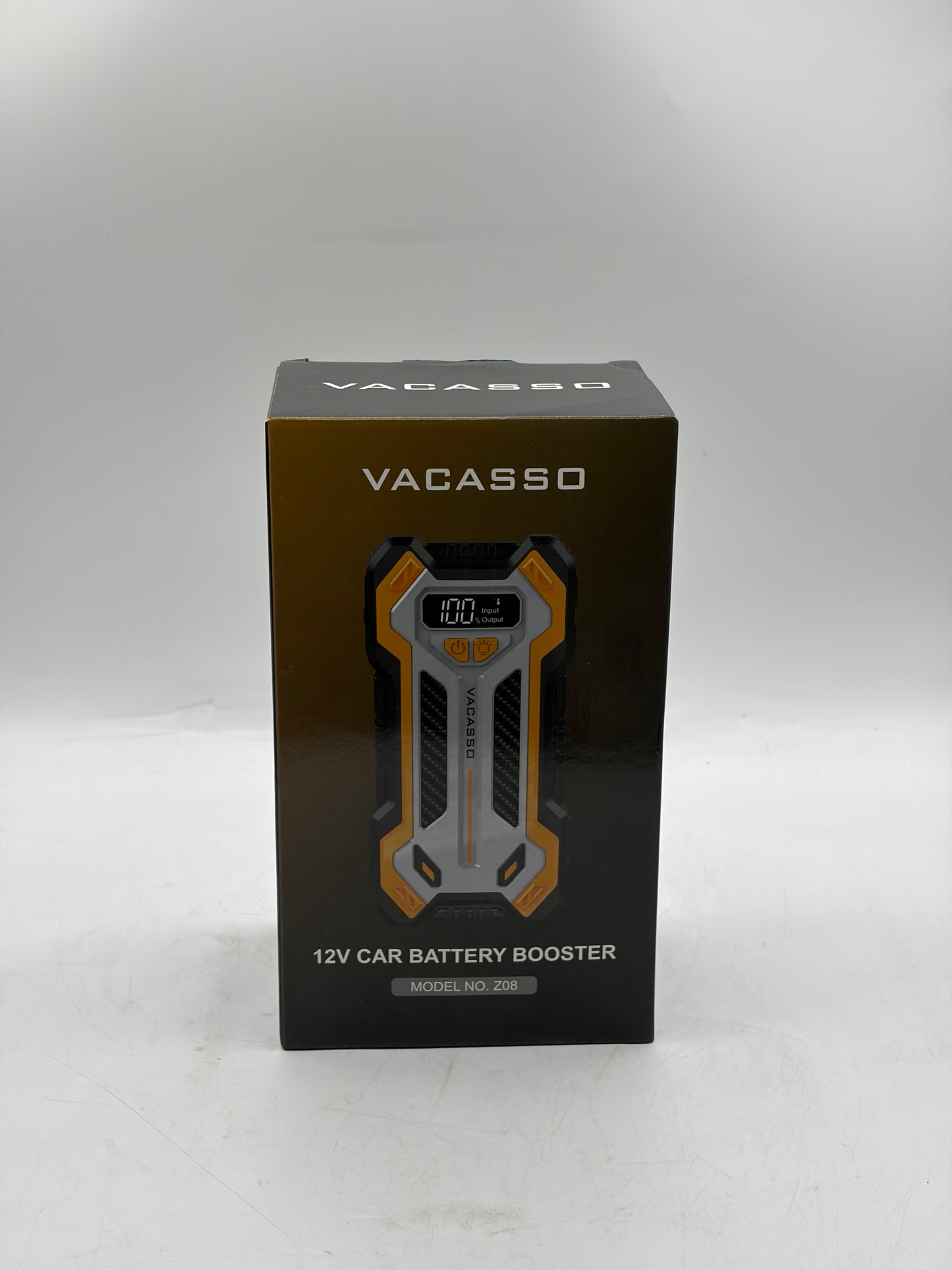 Vacasso Z08 12V 5000A Portable Car Jump Starter Battery Booster LED Light Black