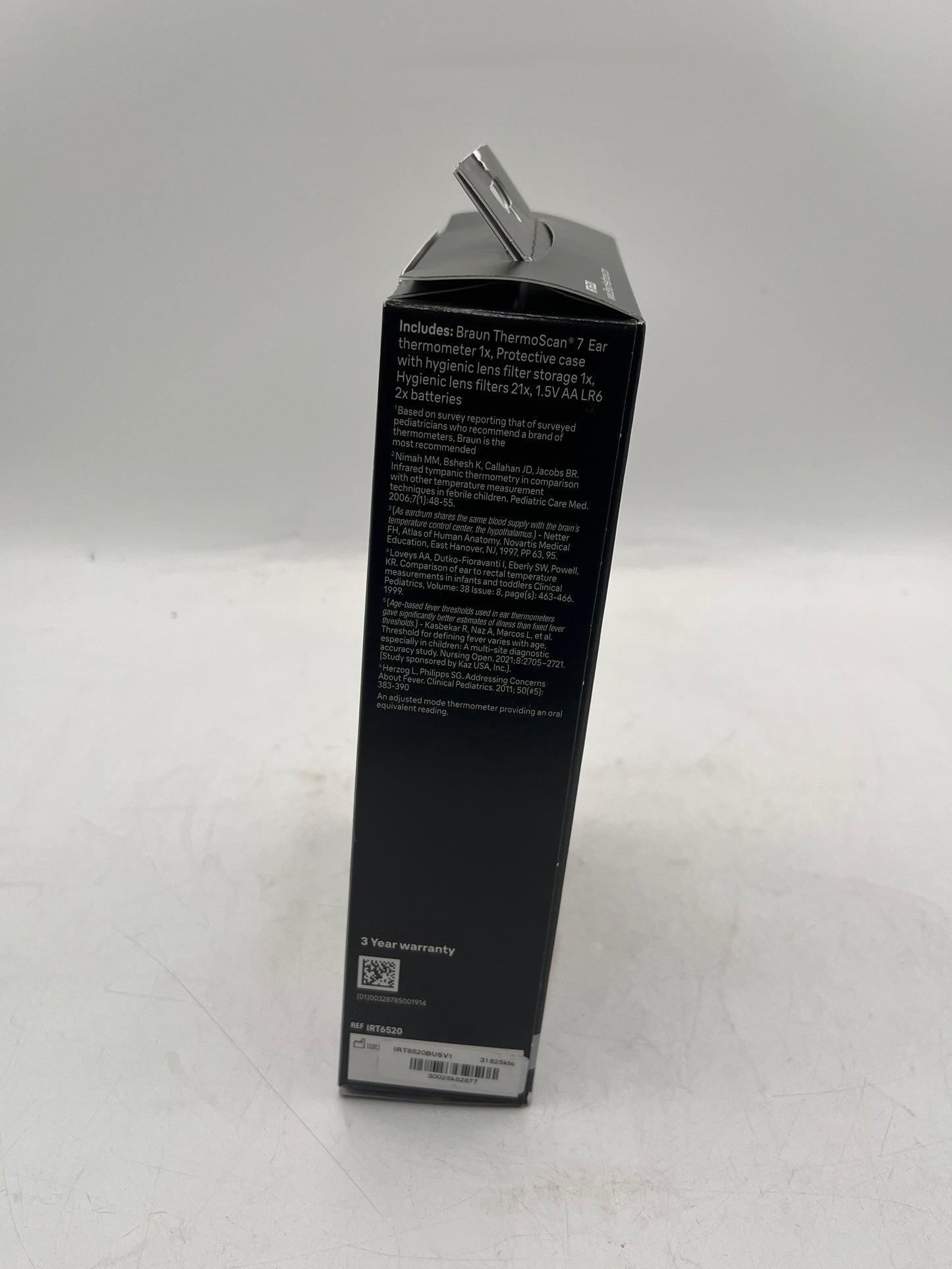 BRAUN ThermoScan 7 Ear Thermometer Model IRT6520 Black
