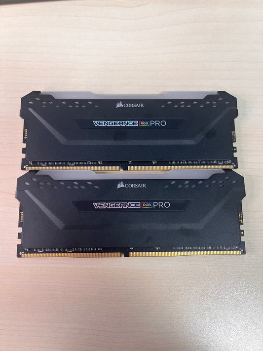 Corsair Vengeance RGB Pro 32GB (2x16GB) DDR4 3600MHz RAM - Black