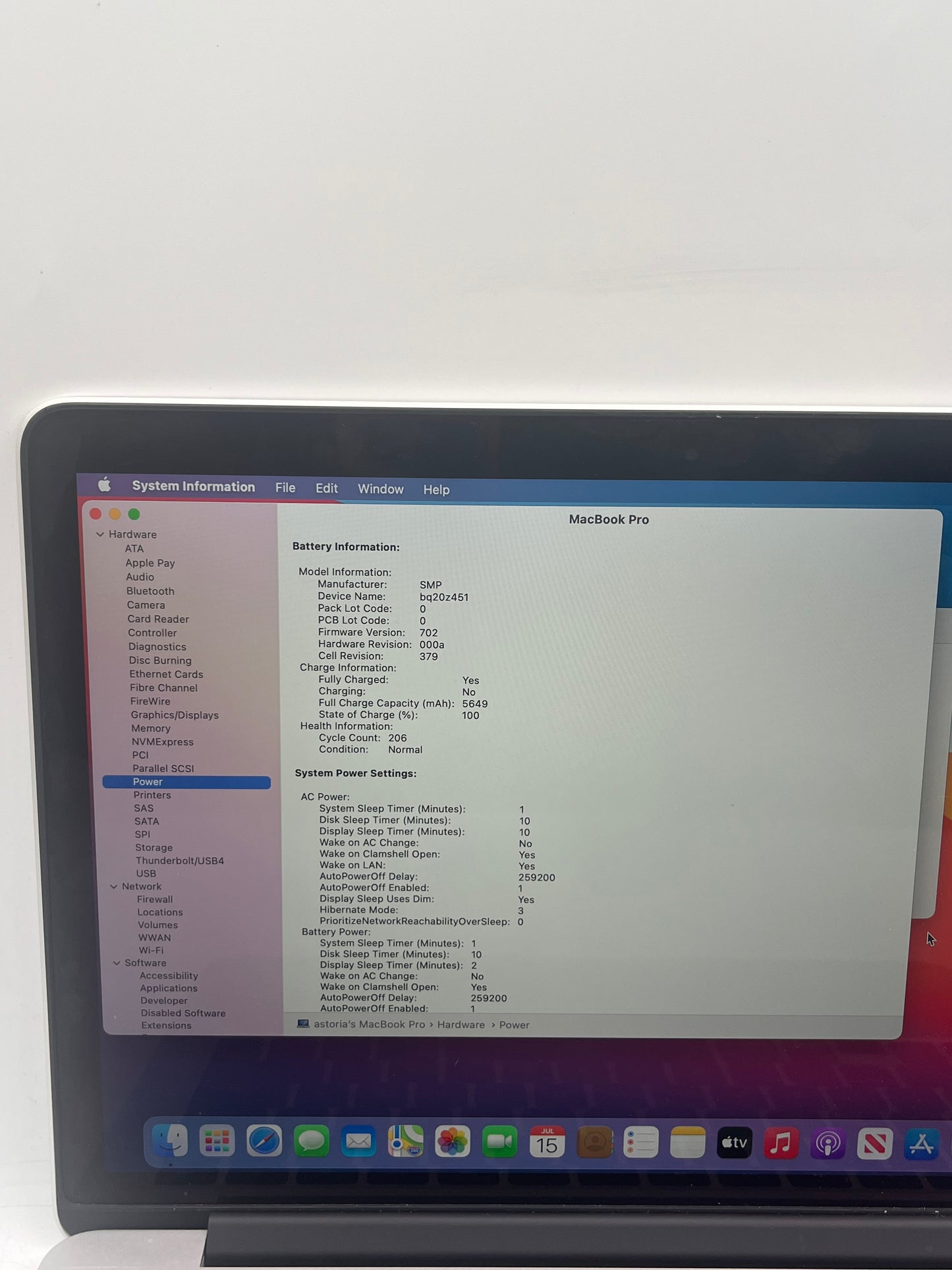2014 Apple MacBook Pro 13" A1502 Core i5 8GB 128GB Silver