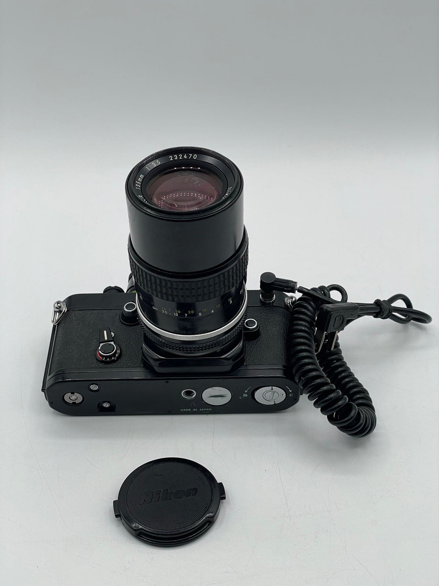 Nikon F2AS 35mm Film SLR Camera with Nikkor-Q Auto 135mm f/3.5 lens