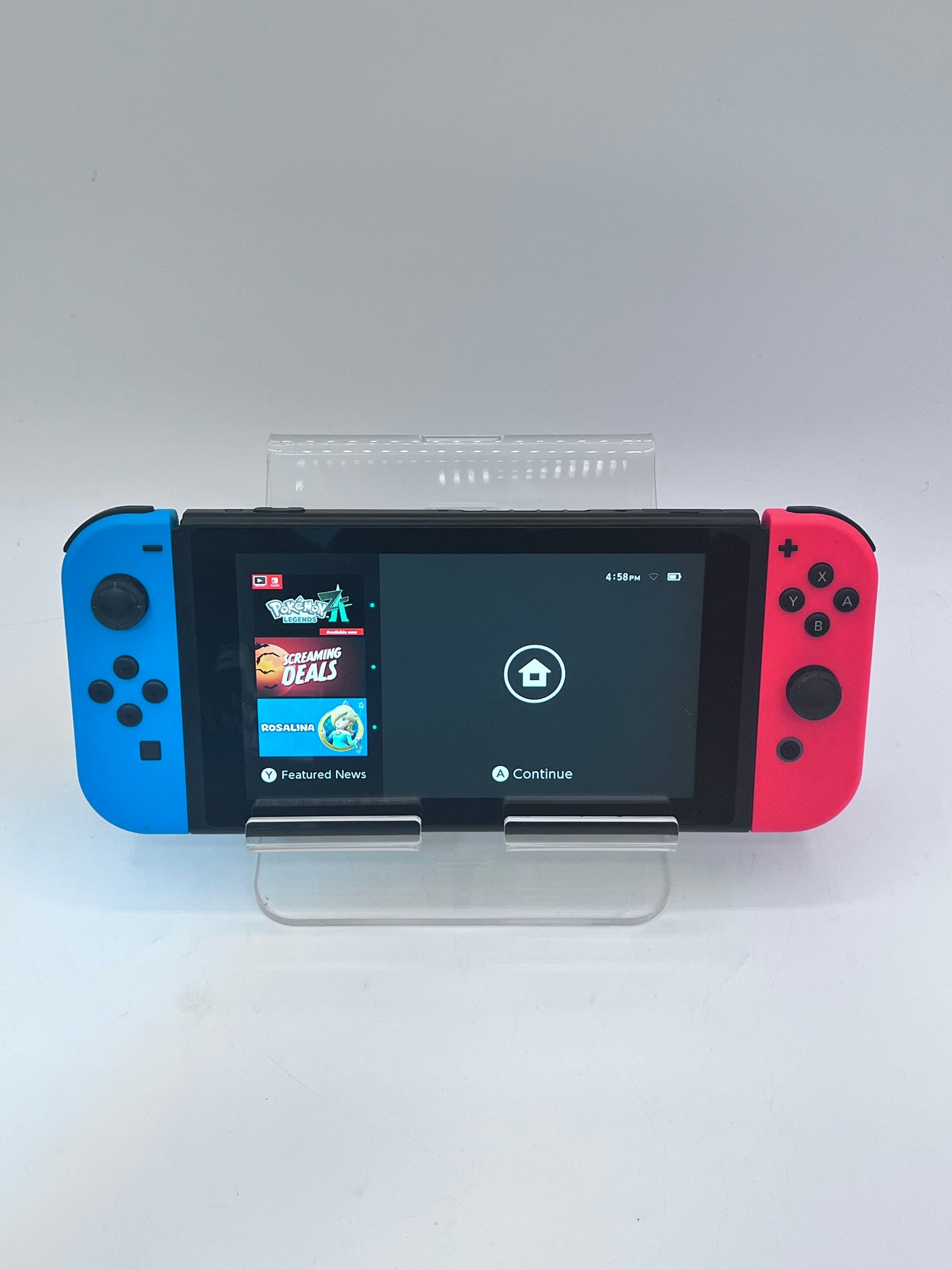 Nintendo Switch v1 Video Game Console HAC-001 Red/Blue