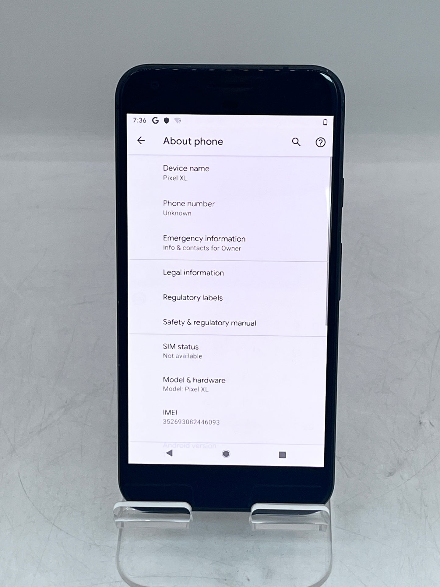 Google Pixel XL G-2PW2100 128GB Unlocked - Black