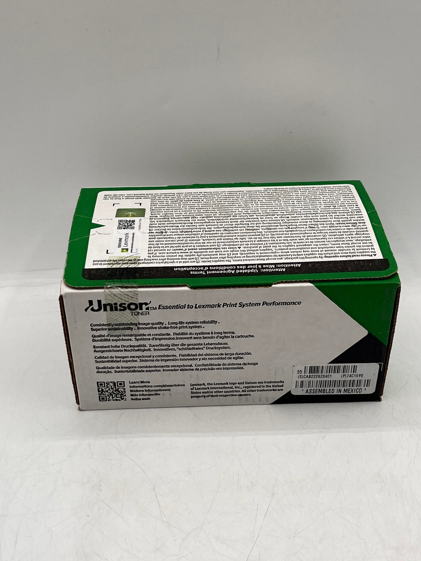 Lexmark 74C10Y0 Yellow Toner Cartridge