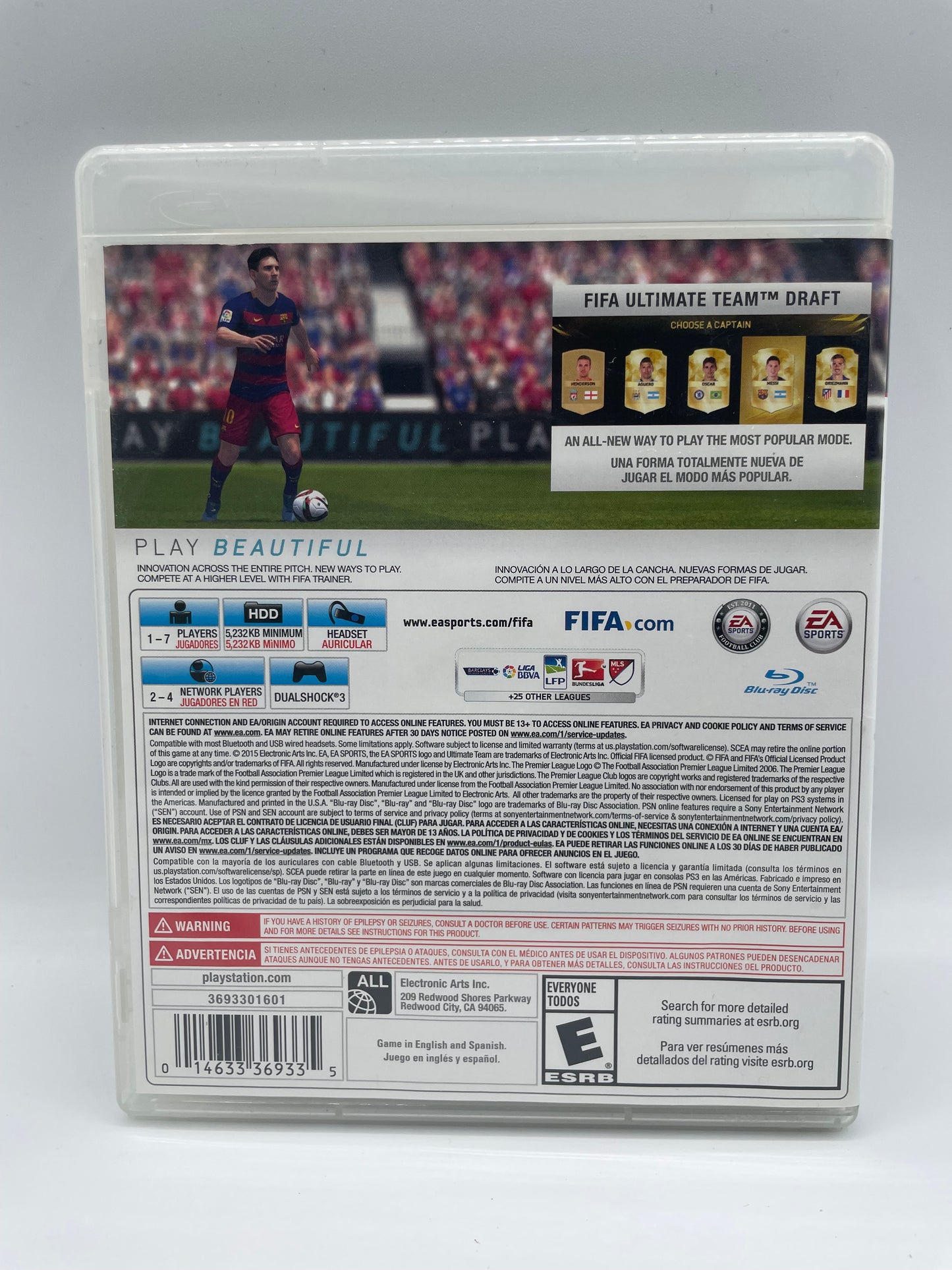 Playstation 3 FIFA 16 Video Game - Used - Great Condition