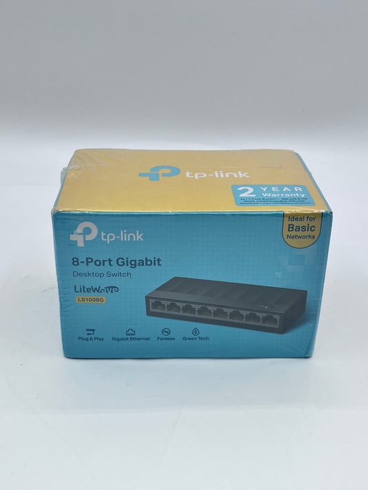 TP-Link LS1008G 8-Port Gigabit Switch Networking Device - Black