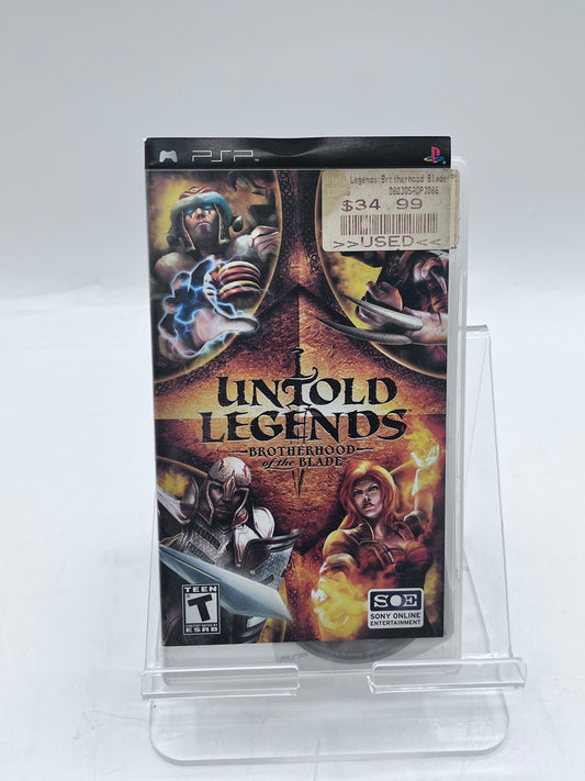 PSP Untold Legends Brotherhood of the Blade Free Shipping!