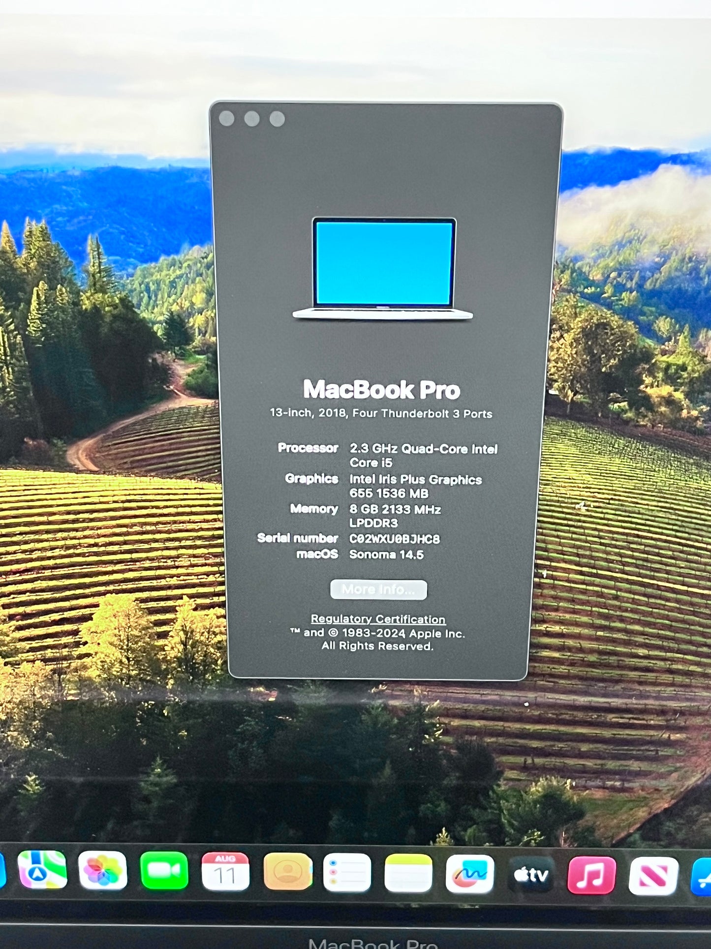 Apple Macbook Pro 13" A1989 2018 Core i5 256GB 8GB - Space Gray