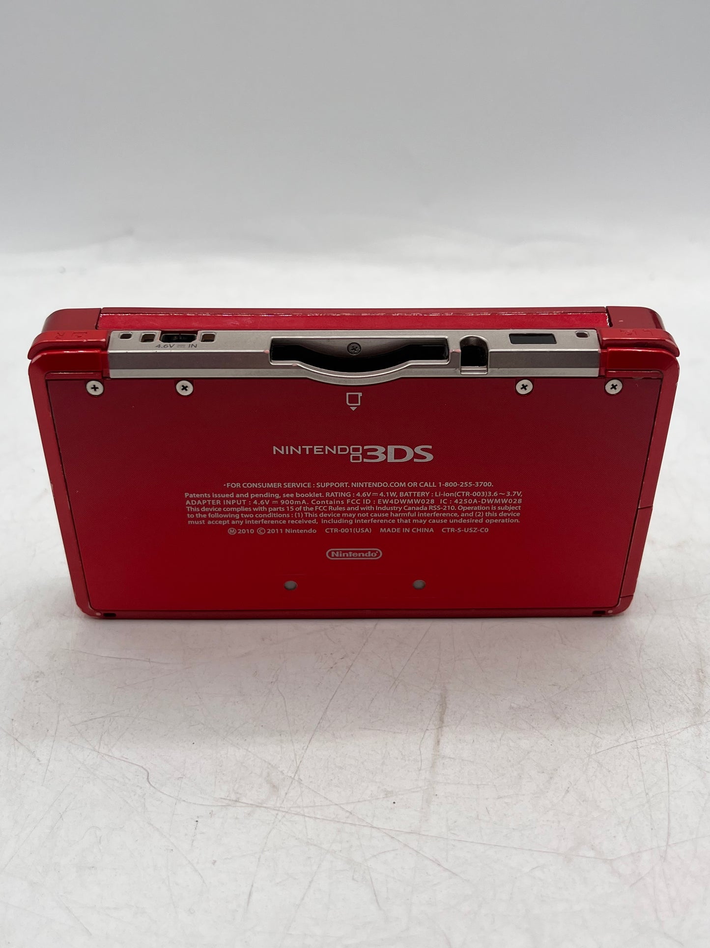 Nintendo 3DS (CTR-001) 2011 Handheld Console - Red Broken for Parts