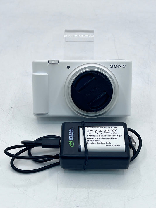 Sony ZV-1F Vlog Camera for Content Creators and Vloggers (White)-Please Read