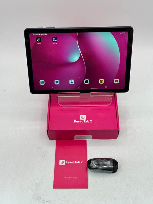 Revel T-Mobile REVVL Tab 2 64GB Black WiFi Cellular Tablet - New Open Box