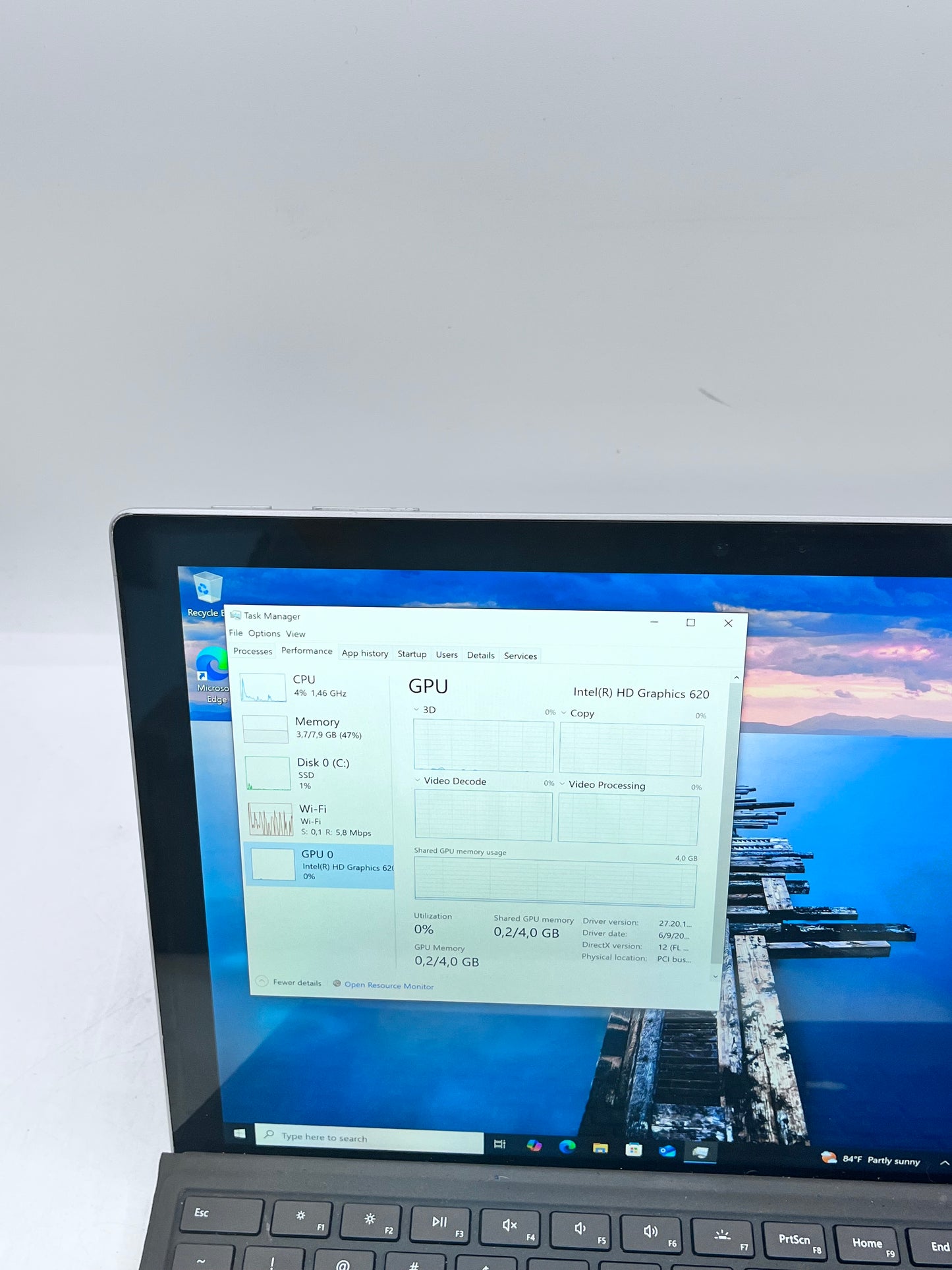 Microsoft Surface Pro 5 Intel Core i5 7300U 2.6GHz 8GB RAM 256GB