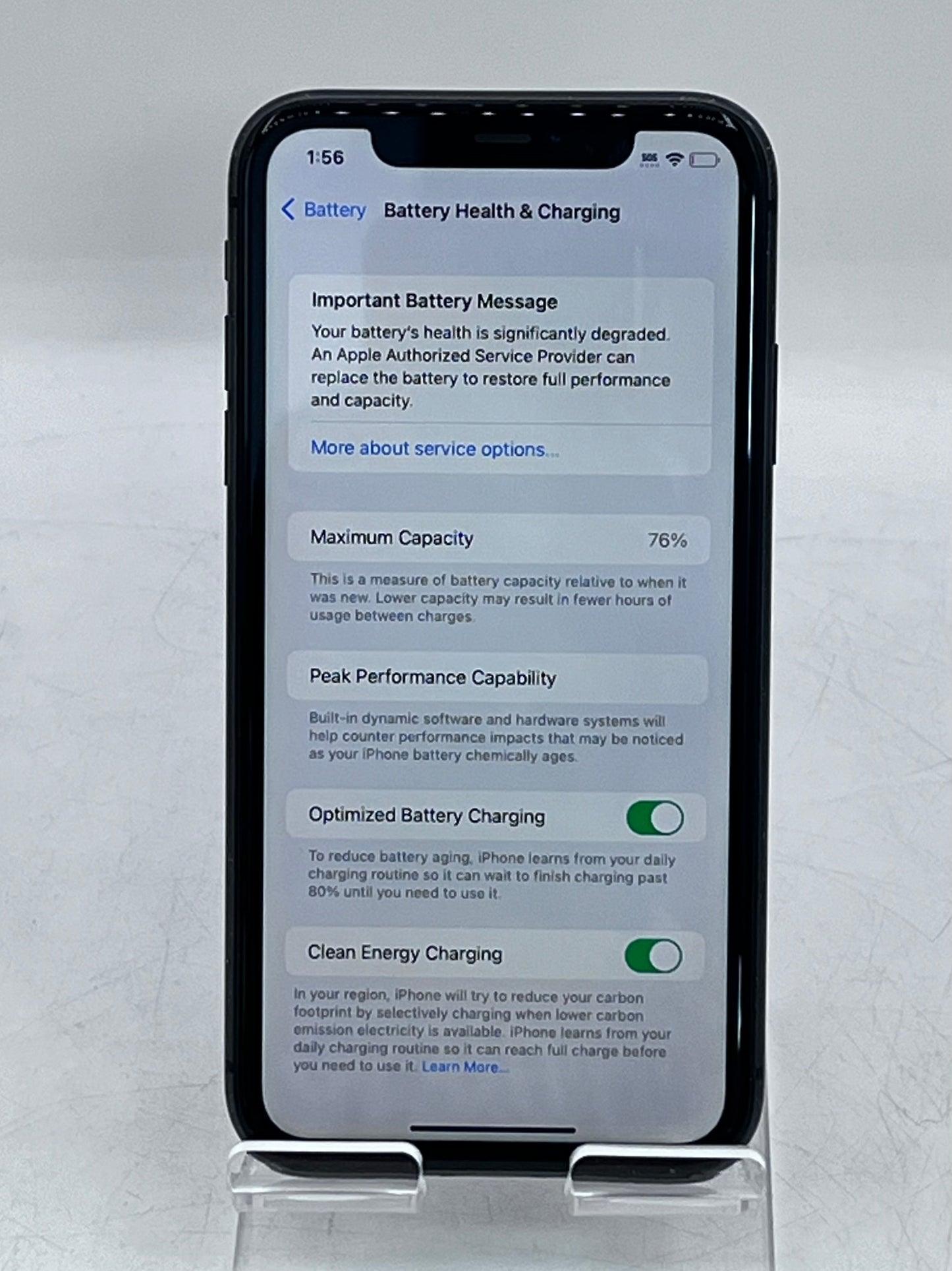 Apple iPhone 11 - 64GB - Black - Unlocked - Service Battery - Clean IMEI