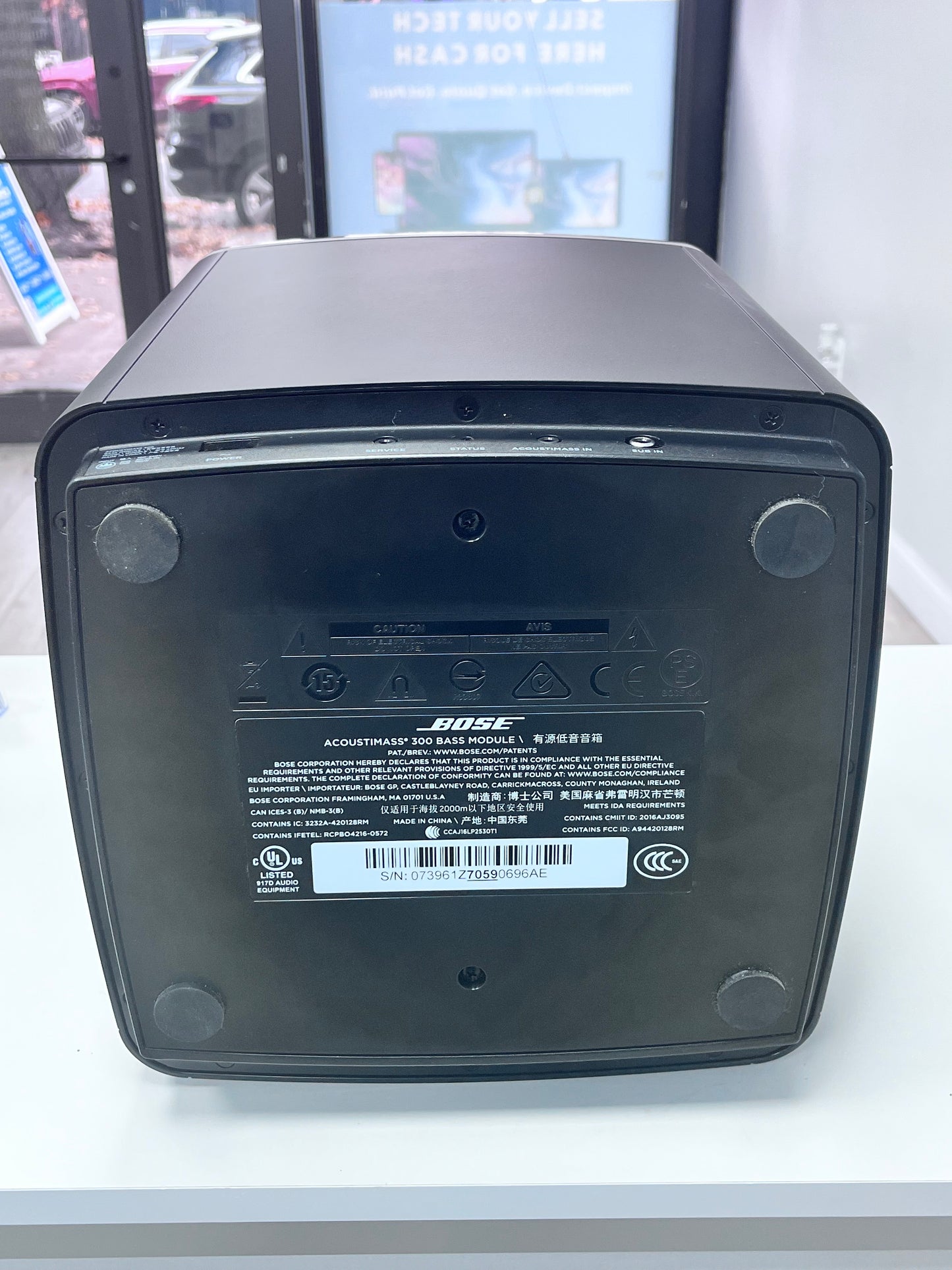 Bose Acoustimass 300 Bass Module Subwoofer Speaker w/Power Cord Tested Free Shipping