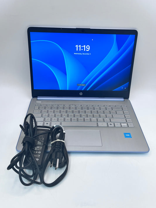 HP Laptop 14" Intel N150 4GB 128GB Storage - Blue