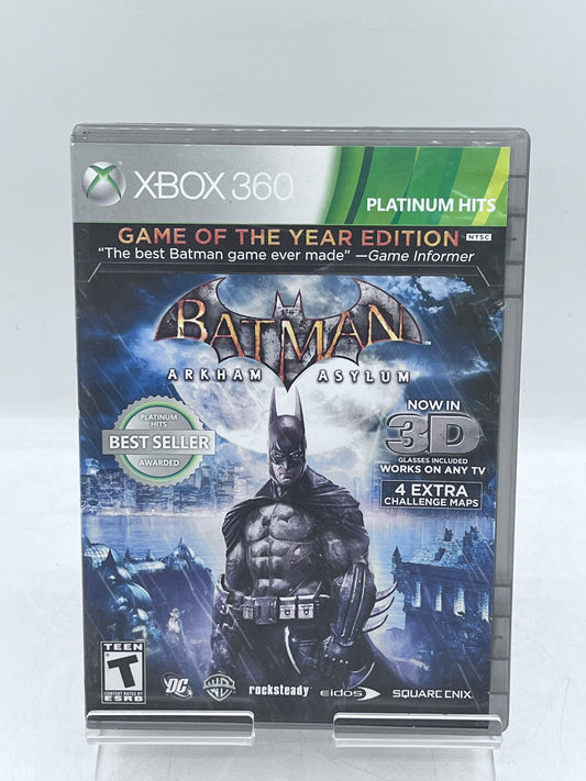 Batman: Arkham Asylum Game Of The Year Edition - Xbox 360 Video Game - Free Shipping