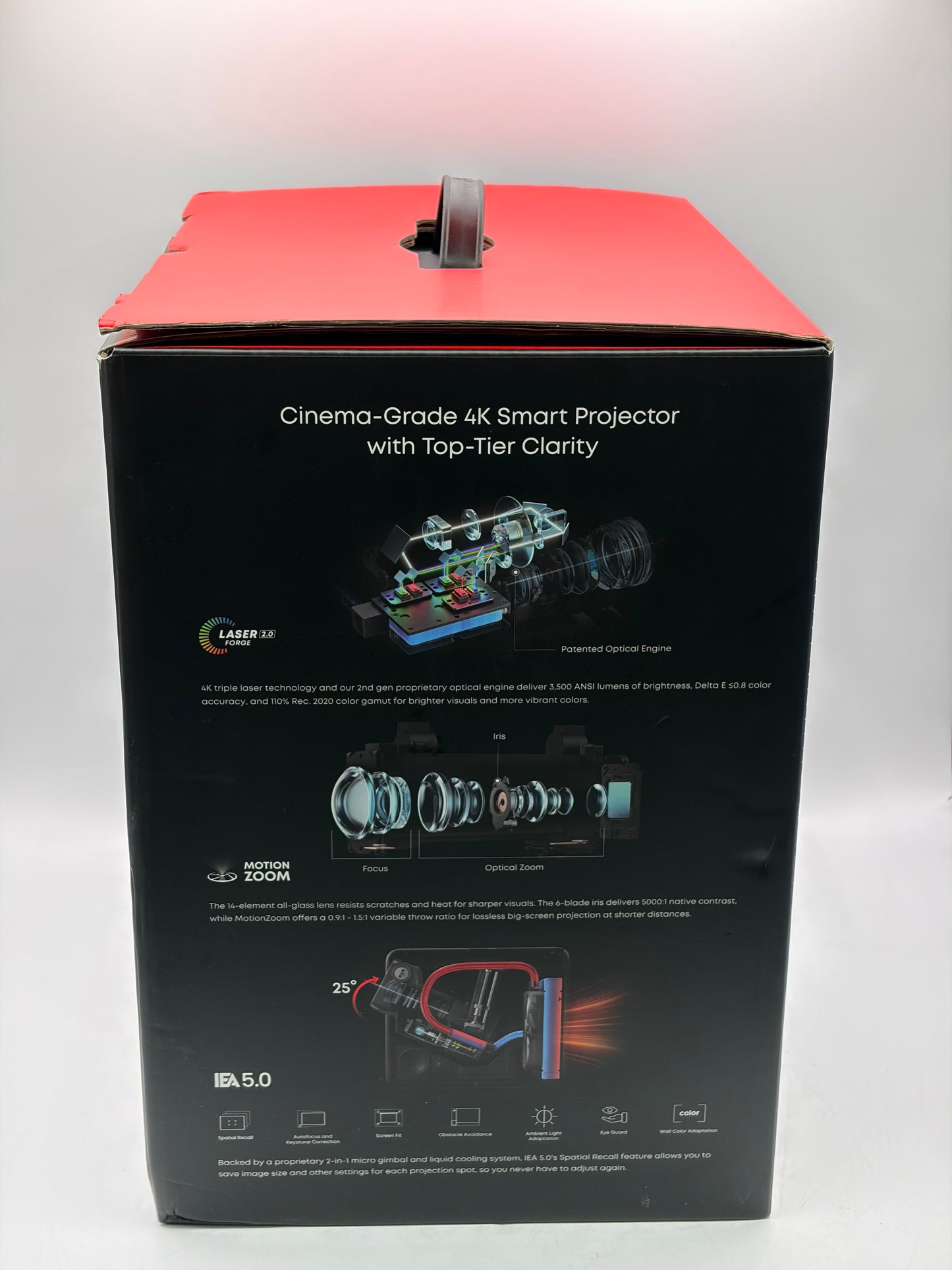 NEBULA X1 Triple Laser 4K Projector - 3500 ANSI Lumens 40W Stereo Sound Smart AI